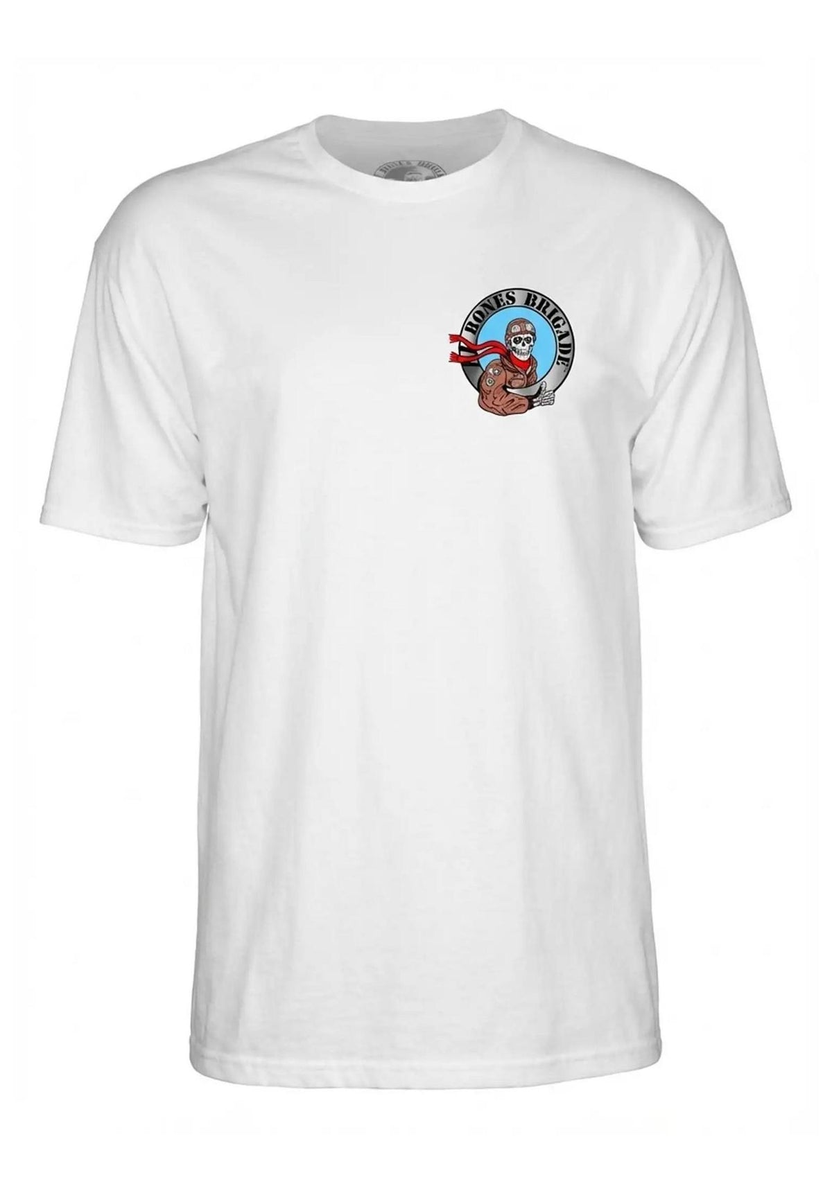 Powell-Peralta Bones Brigade Ripper Pilot T-Shirt white – Back view