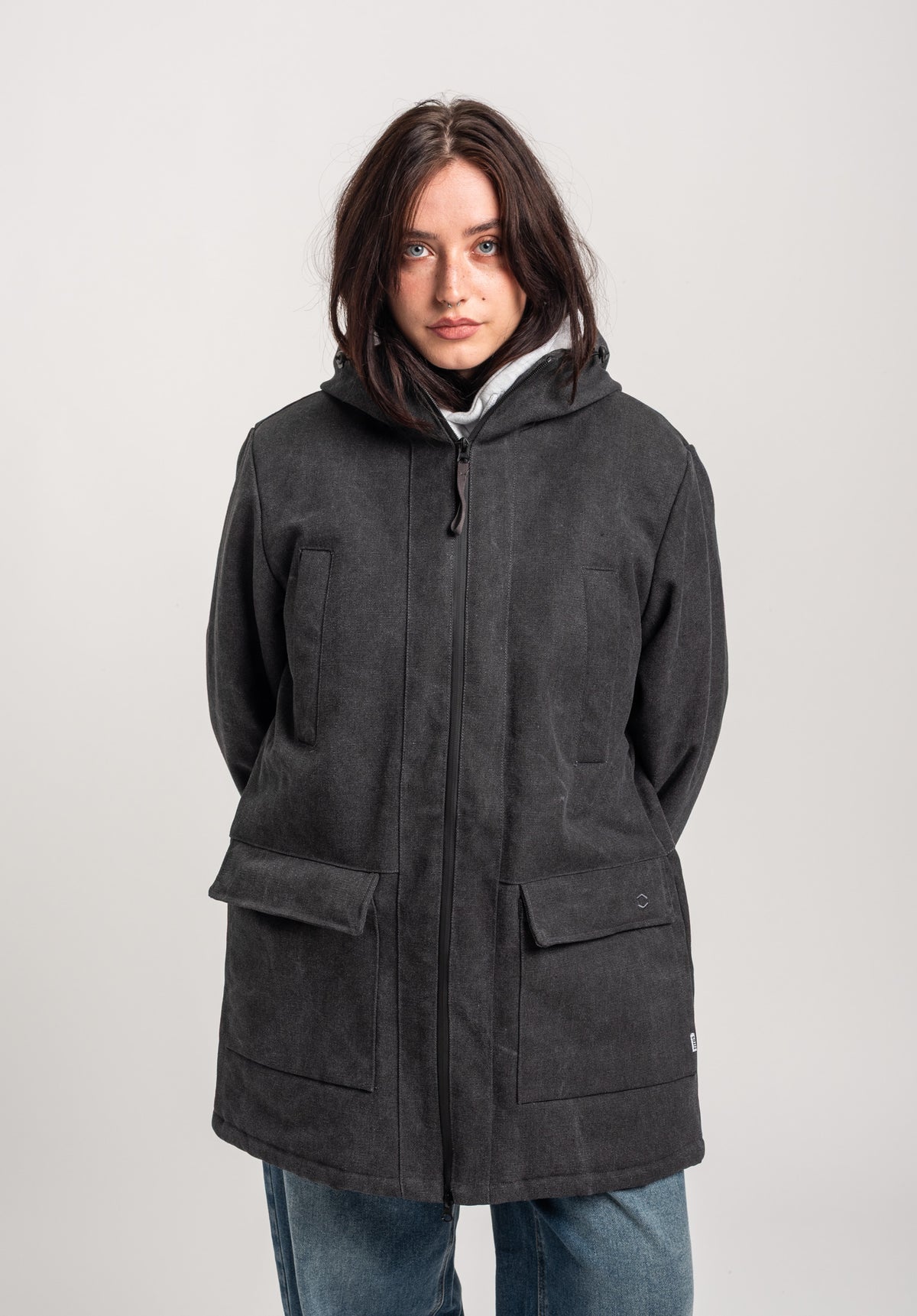 TITUS Baton Winterjakke blackwashed – Set bagfra