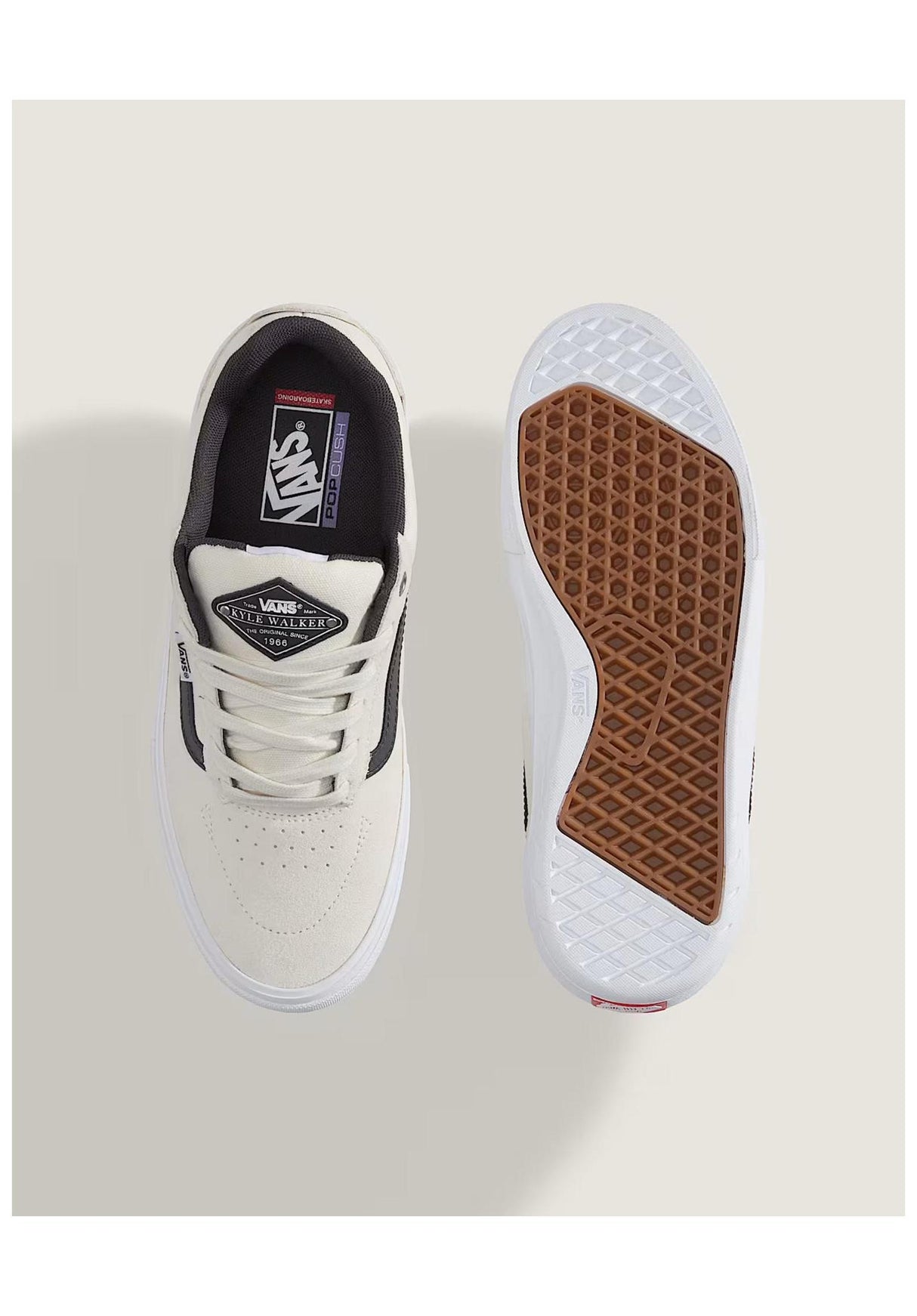 Vans Skate Kyle Walker WaffleCup Mens Shoes white-gunmetal – Detail view 1