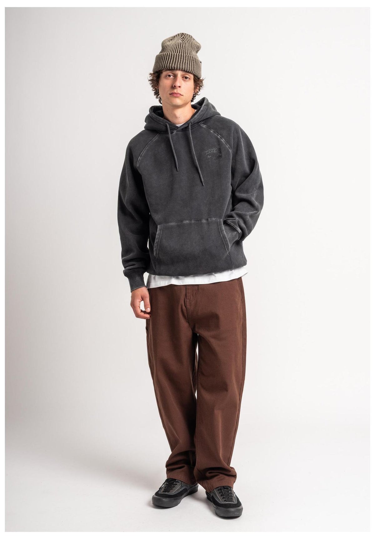 TITUS Heritage Clean Hoodie-sweater blackfaded – Bovenaanzicht