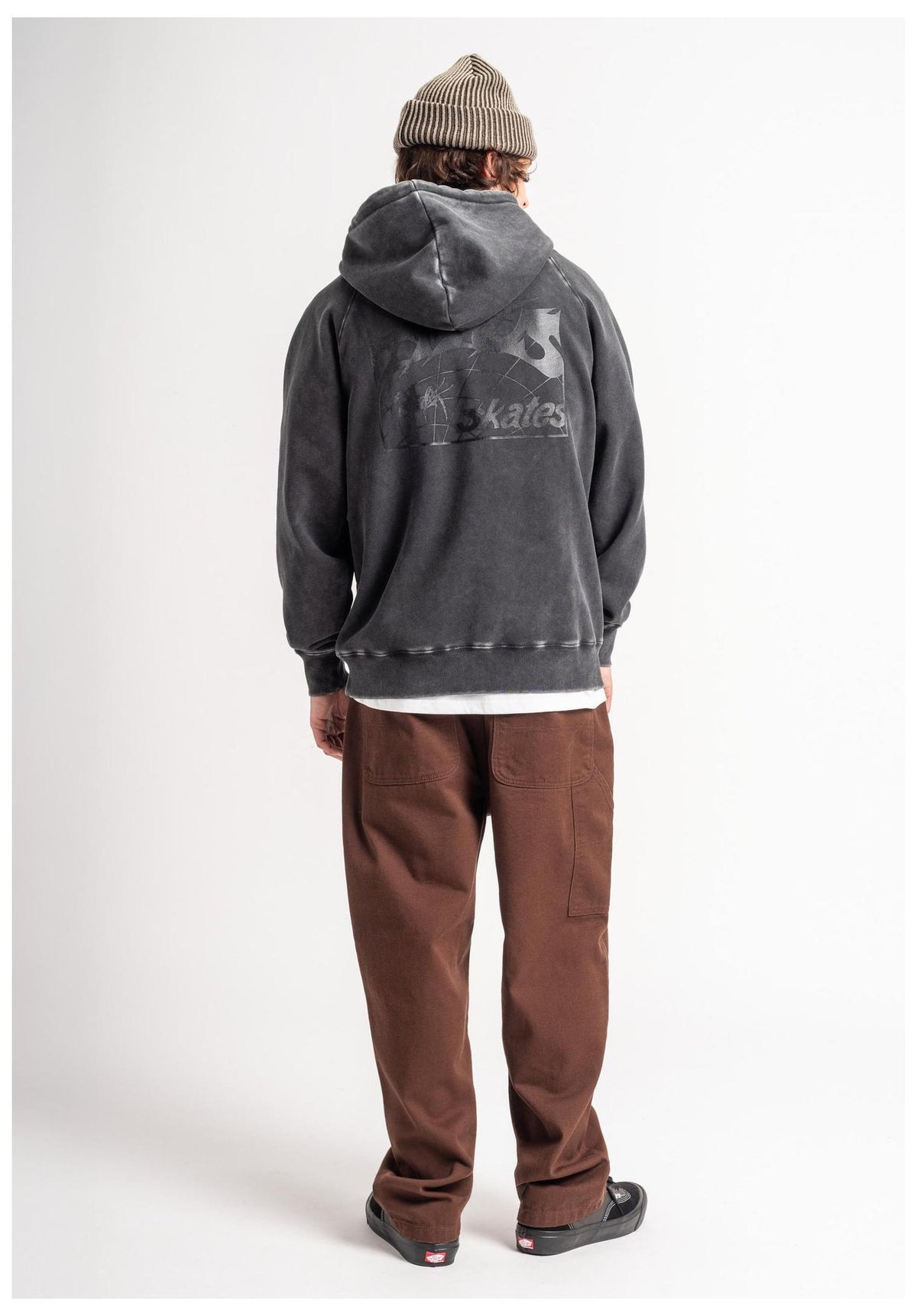 TITUS Heritage Clean Hoodie-sweater blackfaded – Achteraanzicht