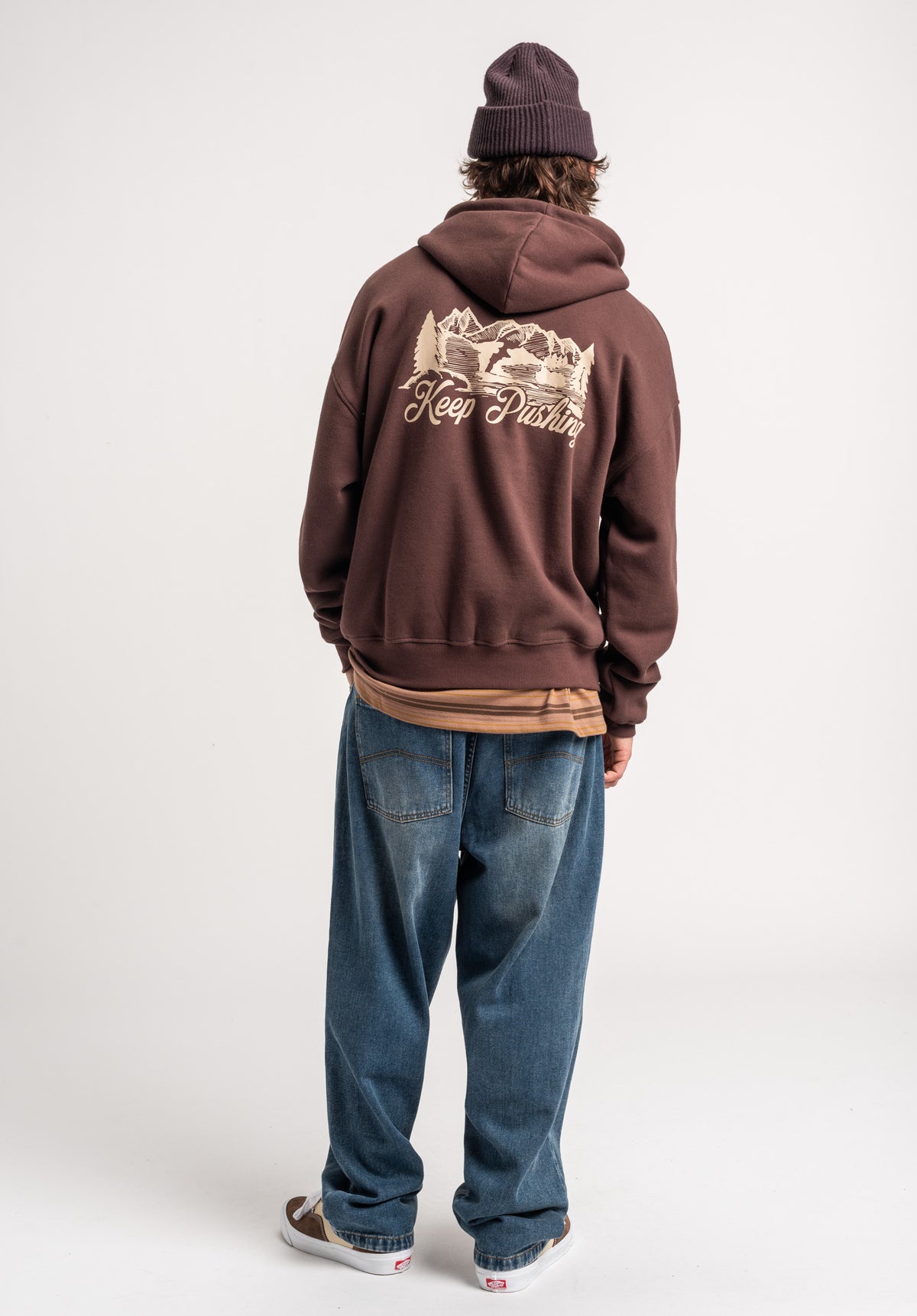 TITUS Nika Sudadera darkbrown – Vista superior