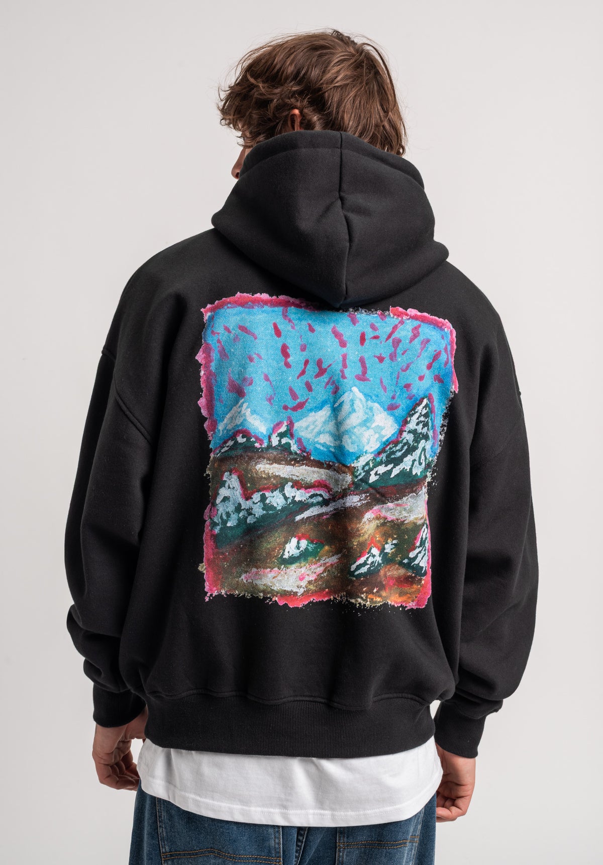 TITUS Runa Hoodie-sweater black – Achteraanzicht