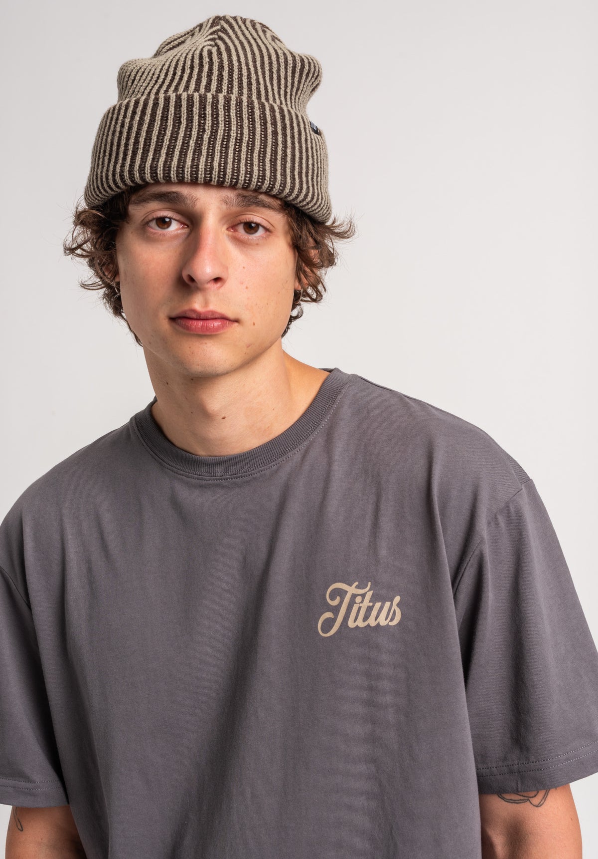 TITUS Nika T-Shirt greyblue – Detail view 2