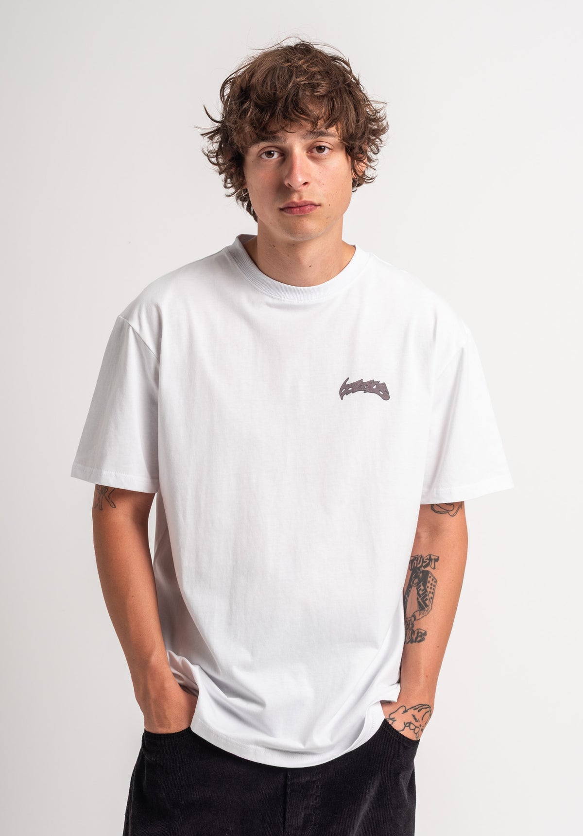 TITUS Yven T-shirt white – Achteraanzicht