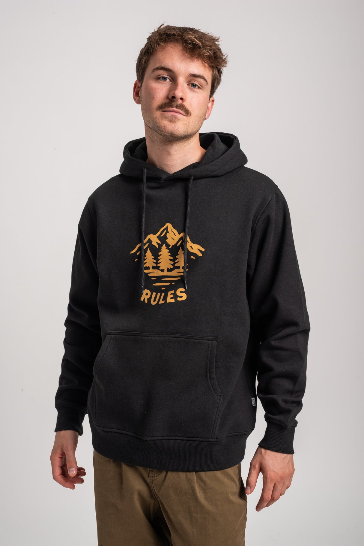 Rules Pine Trees Hoodie black – Back view