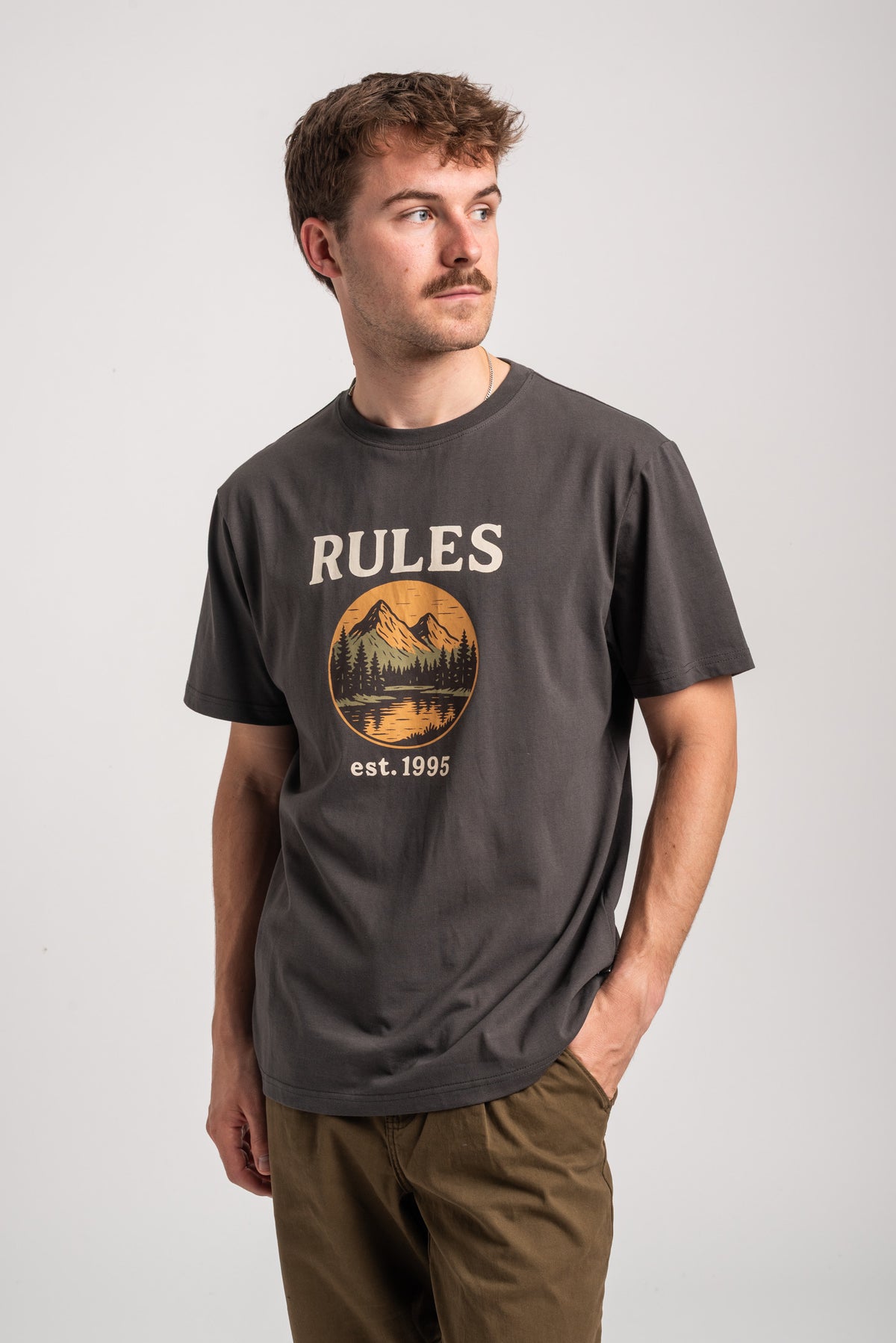 Rules Neleo Camiseta leadgrey – Vista trasera