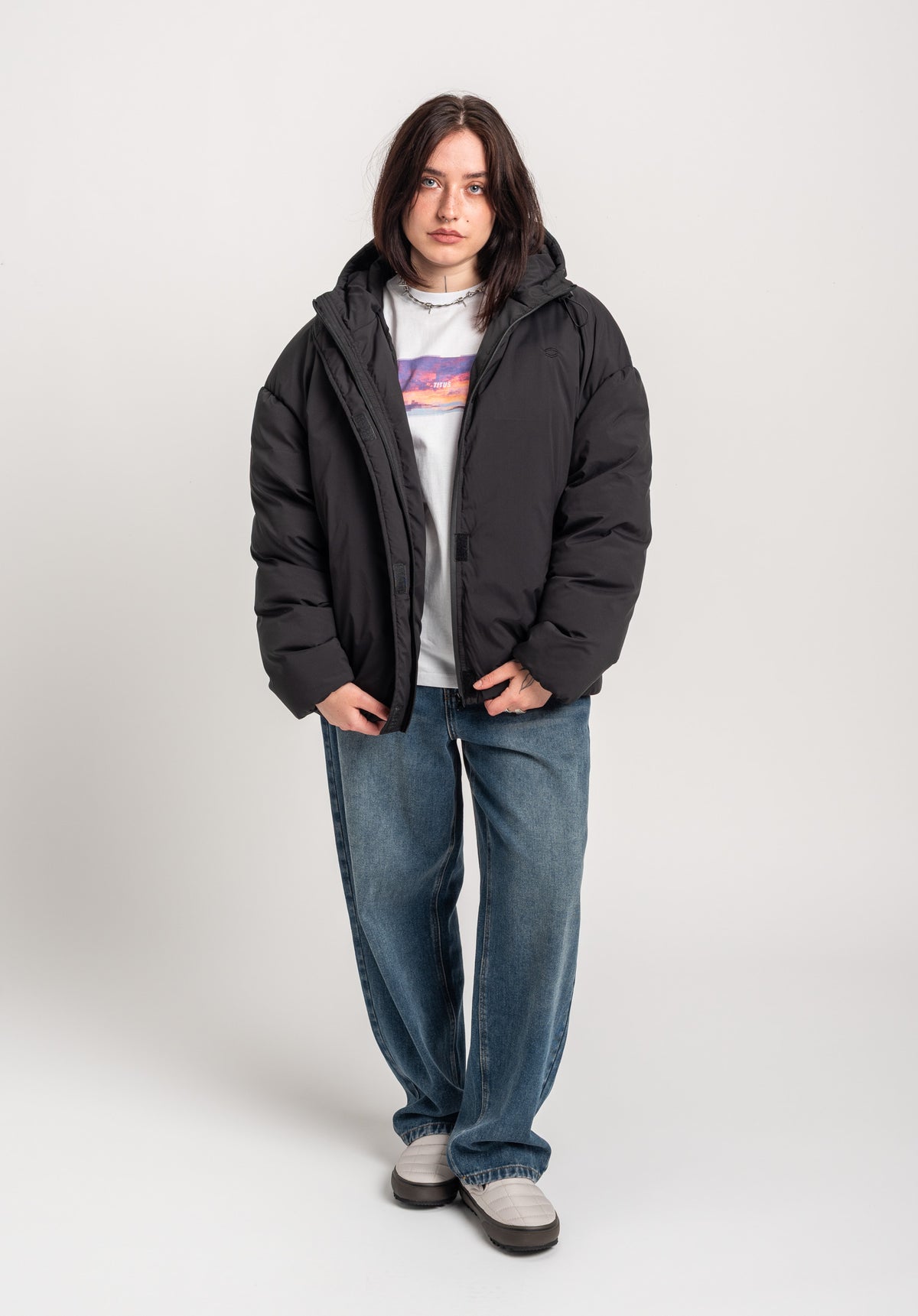 TITUS Arwene Winterjakke black – Set nedefra