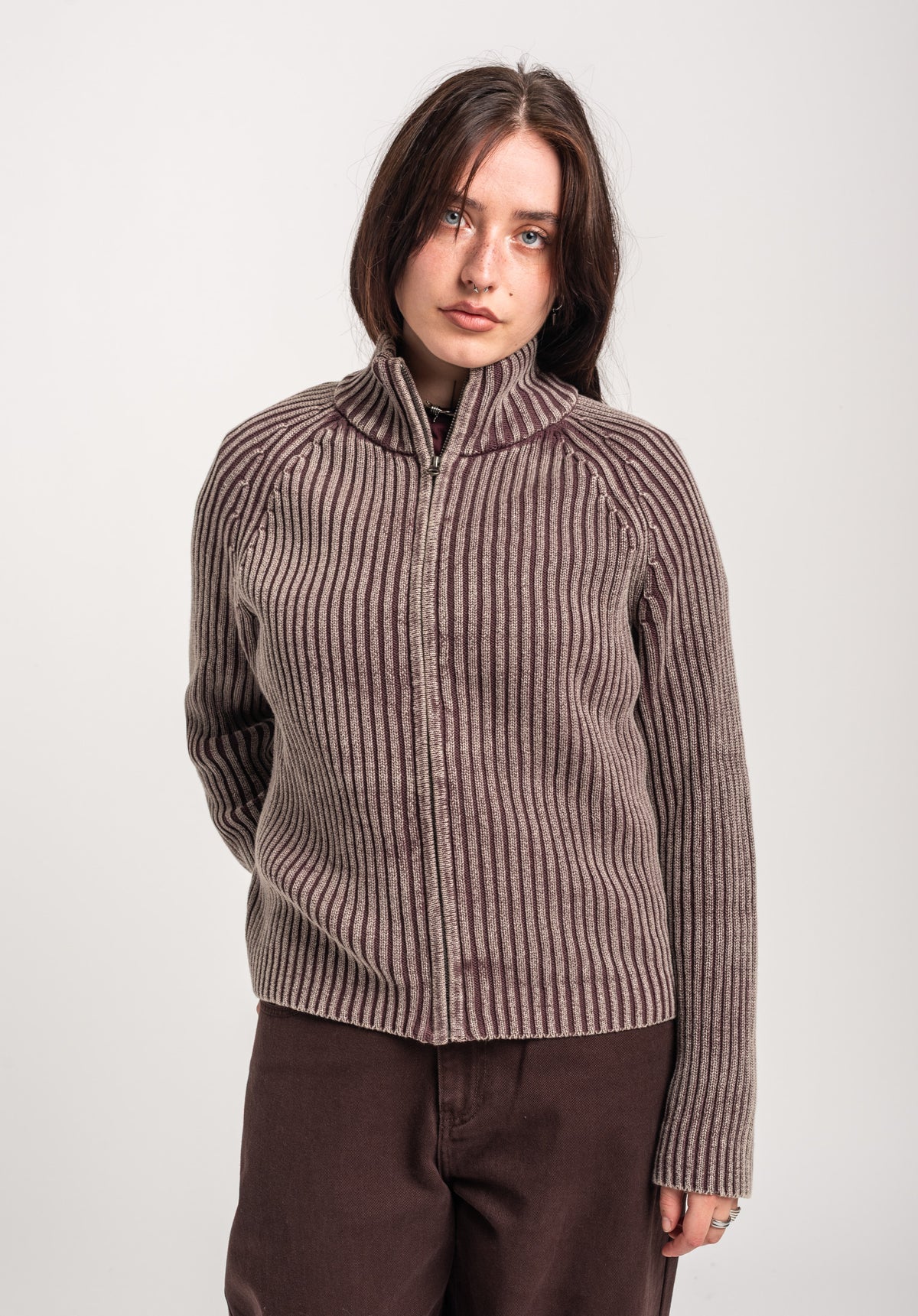 TITUS Bojana Cardigan darkberry – Vista posteriore