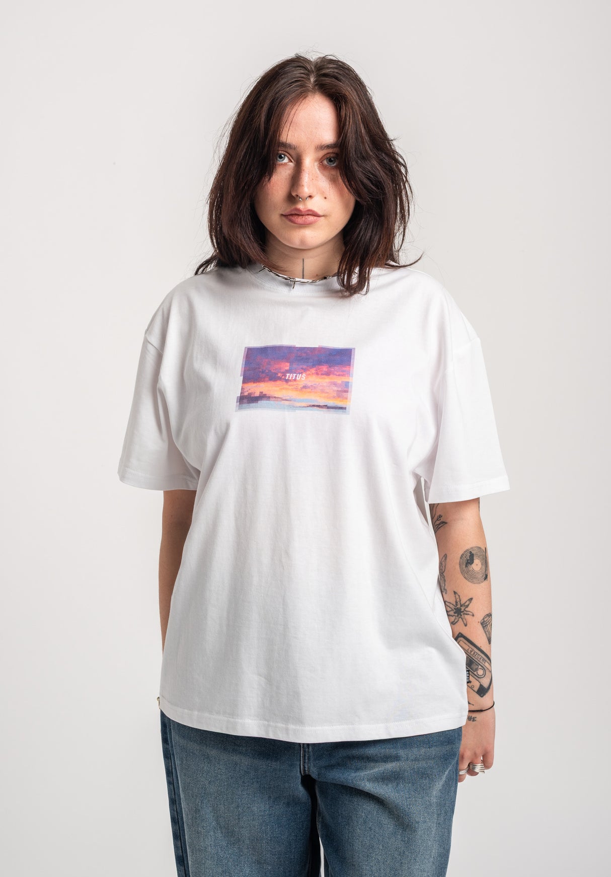 TITUS Leilja T-shirt white – Vue de dos