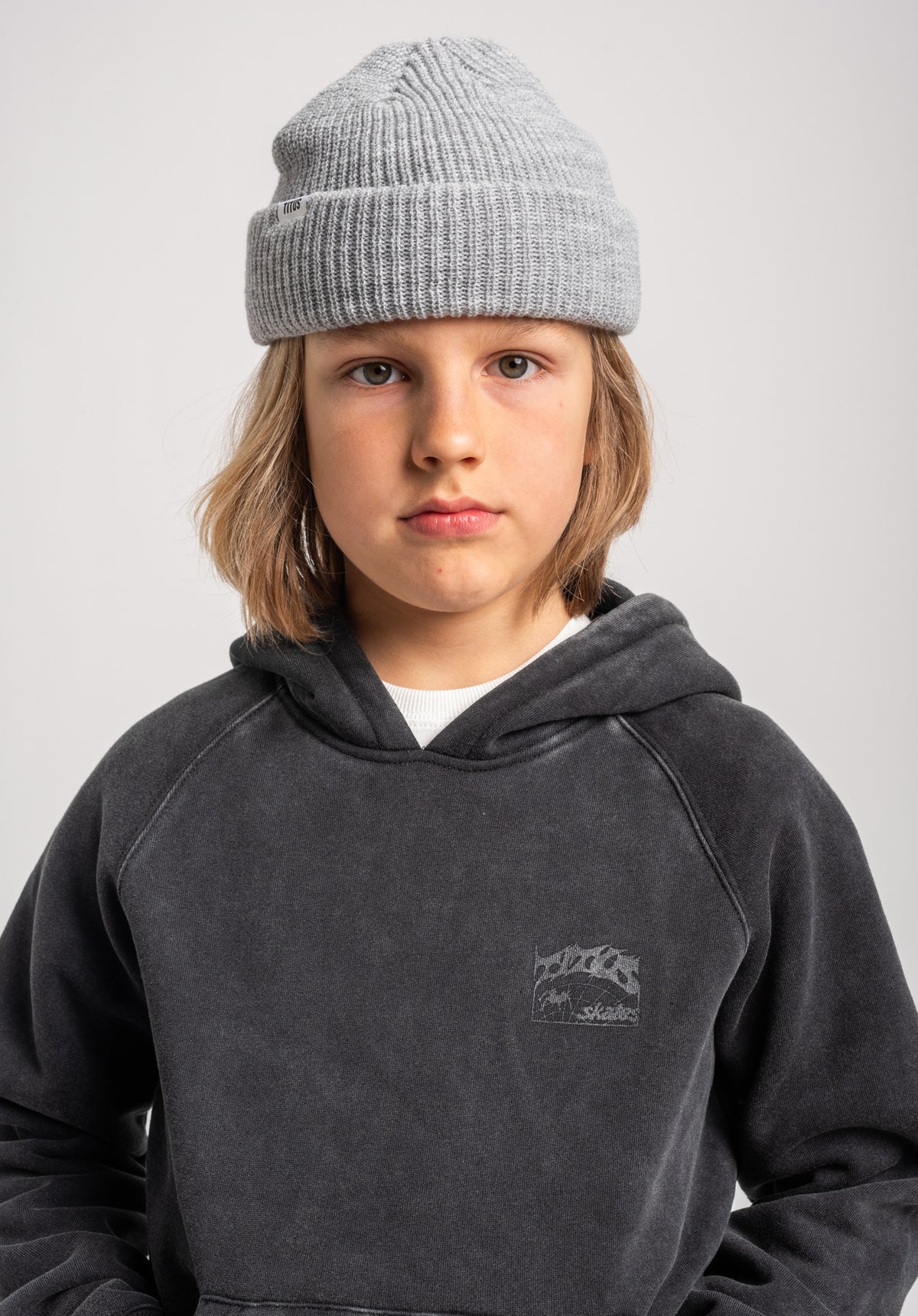 TITUS Heritage Clean Kids Sweat à capuche blackfaded – Vue de détail 1