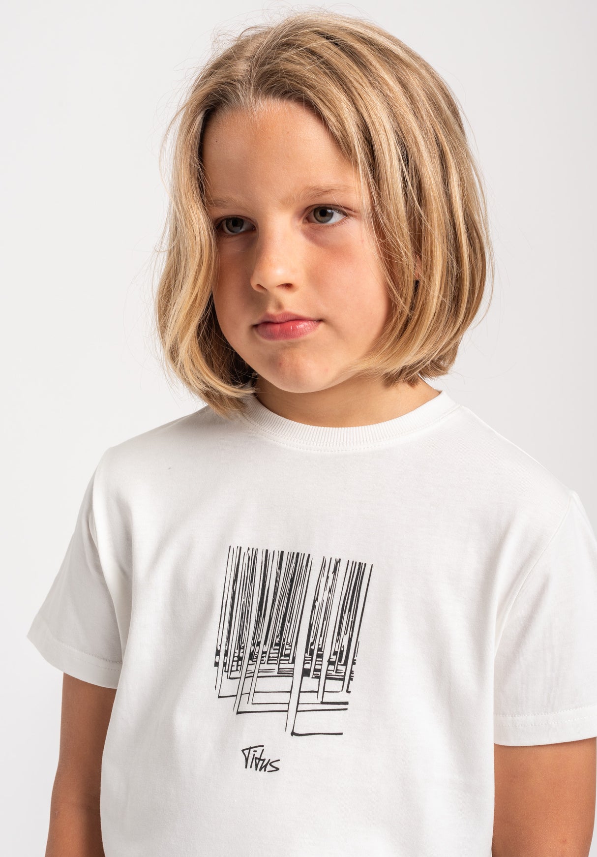 TITUS Solin Kids T-shirt offwhite – Vista posteriore