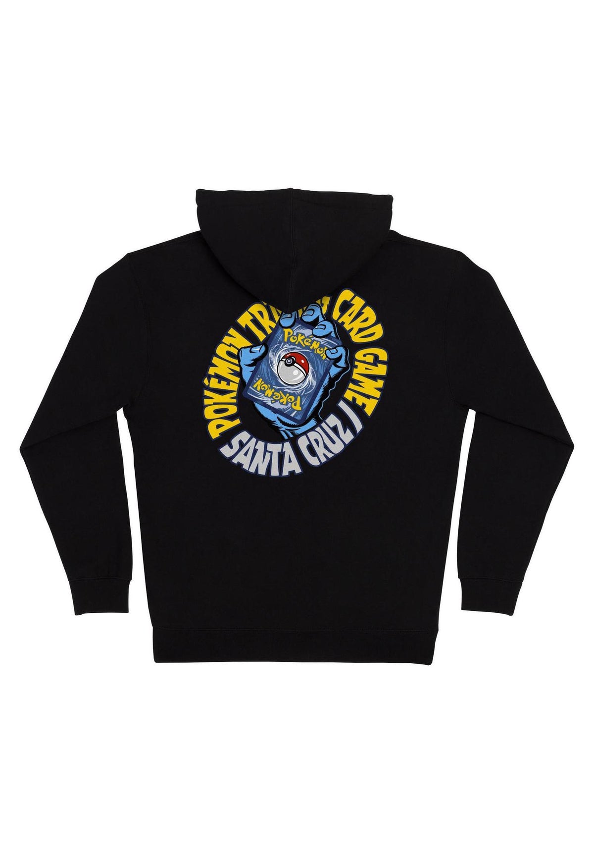 Santa-Cruz Pokémon TCG Hand Heavyweight Zip-Hoodie black – Back view