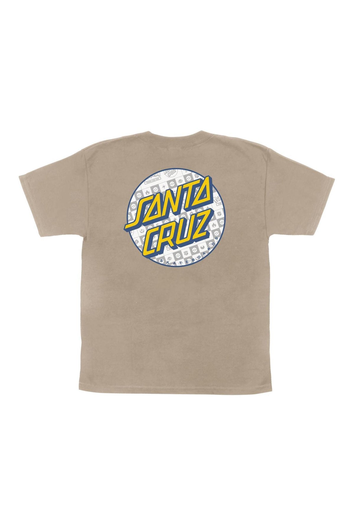 Santa-Cruz Pokémon Energy Dot Youth Midweight Camiseta sand – Vista trasera