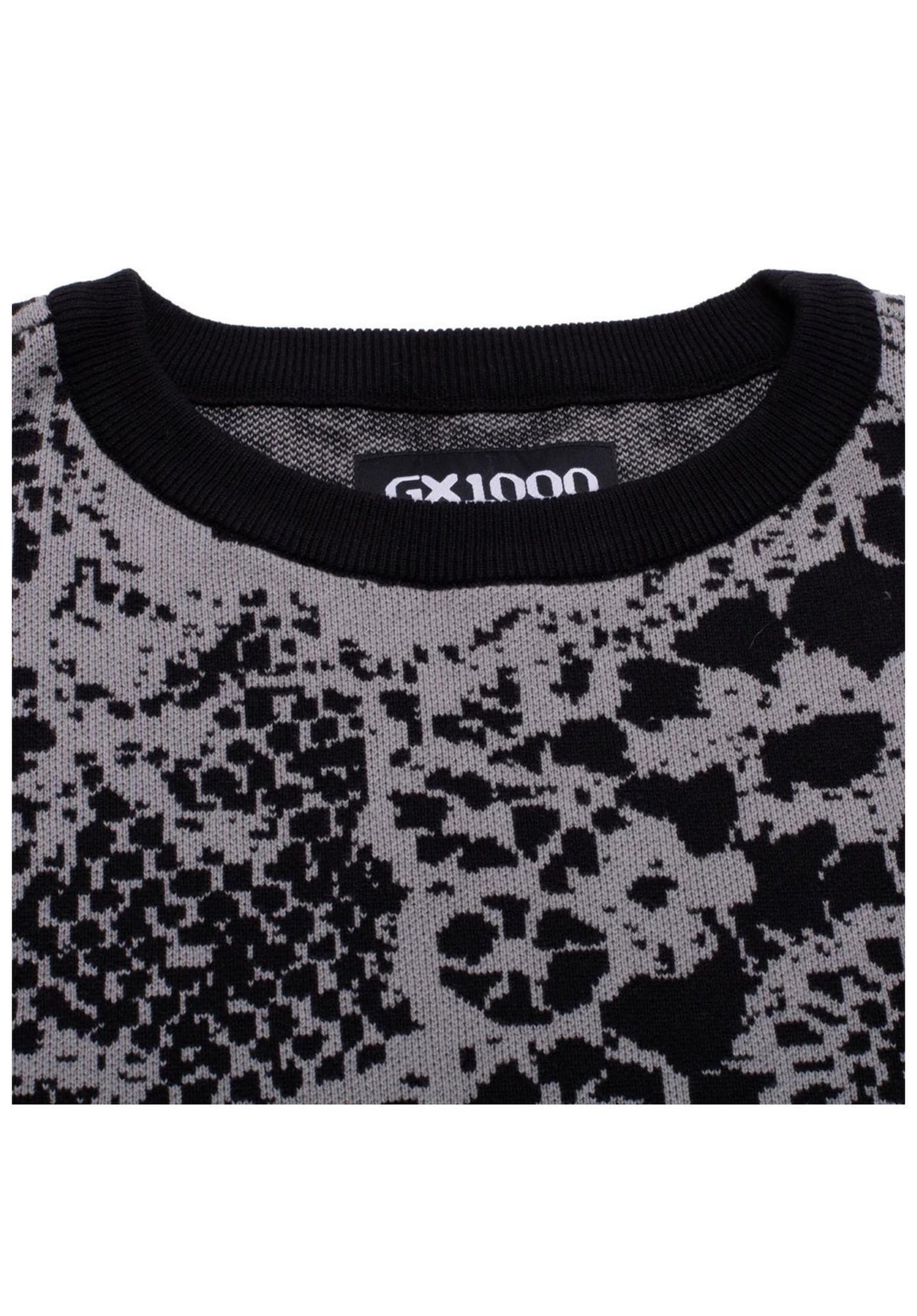 GX1000 Jacquard Knit Laced Sweatshirt grey-black – Detail view 1