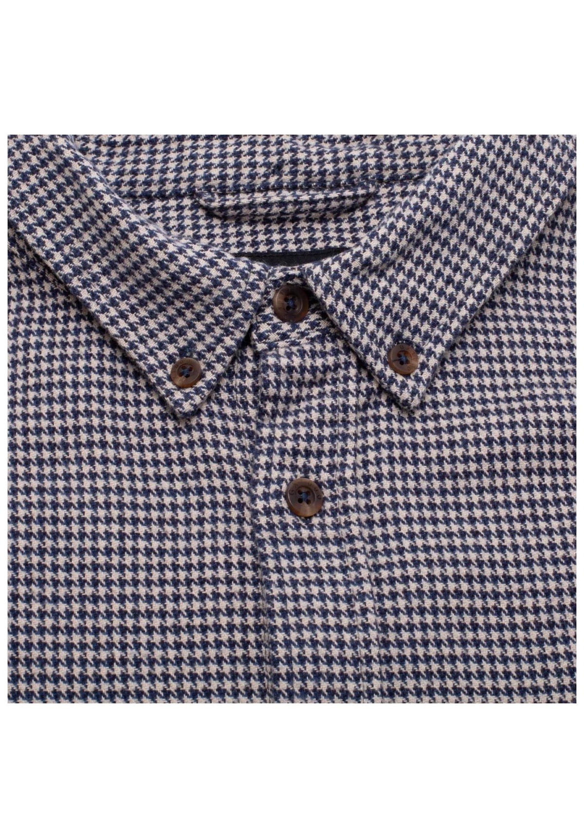 GX1000 Long Sleeve Houndstooth Button Down Shirt-Longsleeve blue – Detail view 1