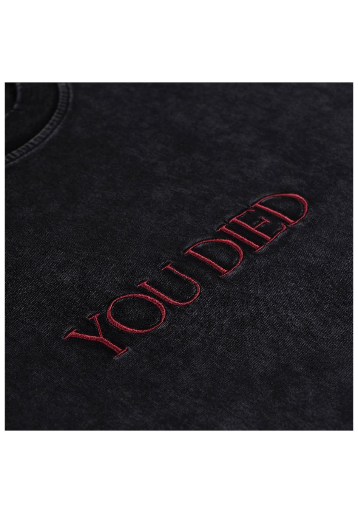 Welcome x Dark Souls You Died Distressed T-Shirt vintage-black – Back view
