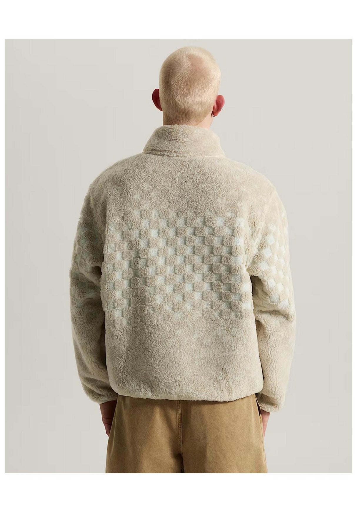 Vans Nights Hi Pile Winter Jackets marshmallow – Back view