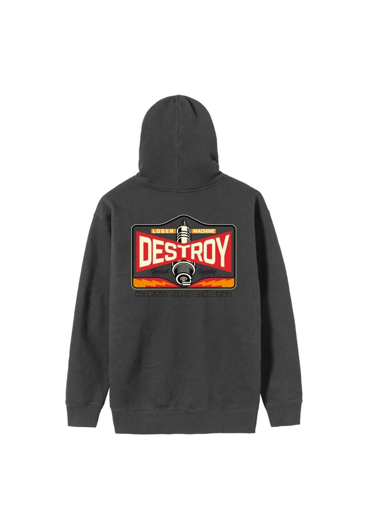Loser-Machine Hot Spark Sudadera asphalt – Vista trasera