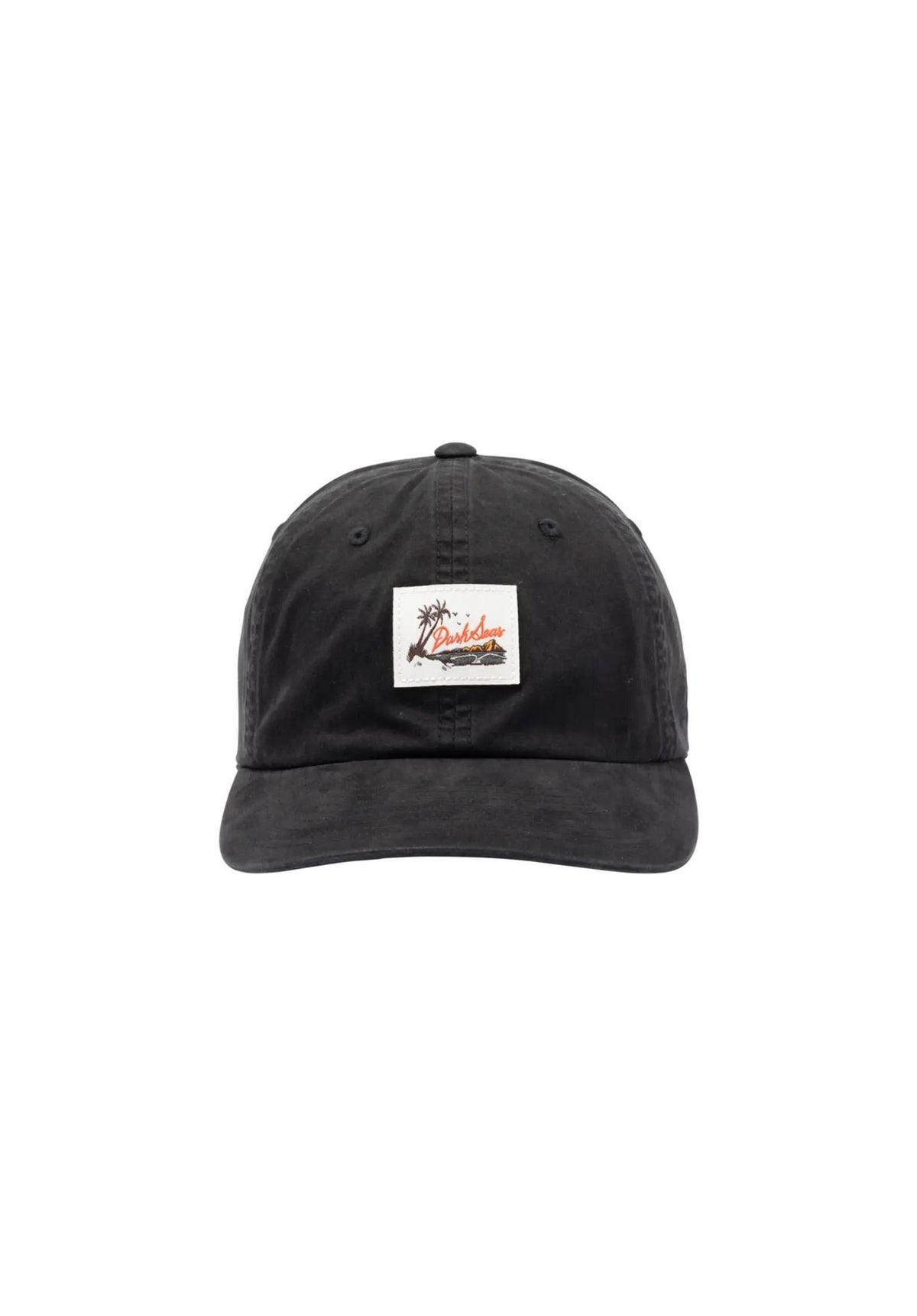 Dark Seas Palomar 6-Panel Washed Twill Unstructured Gorra black – Vista de detalle 2