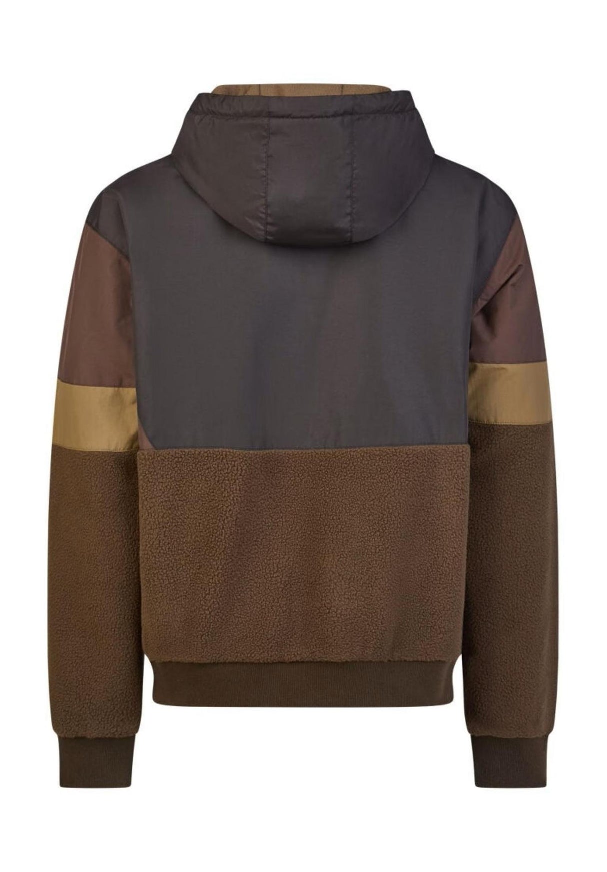 iriedaily Get on Deck Winter Jackets darkcoffee – Back view