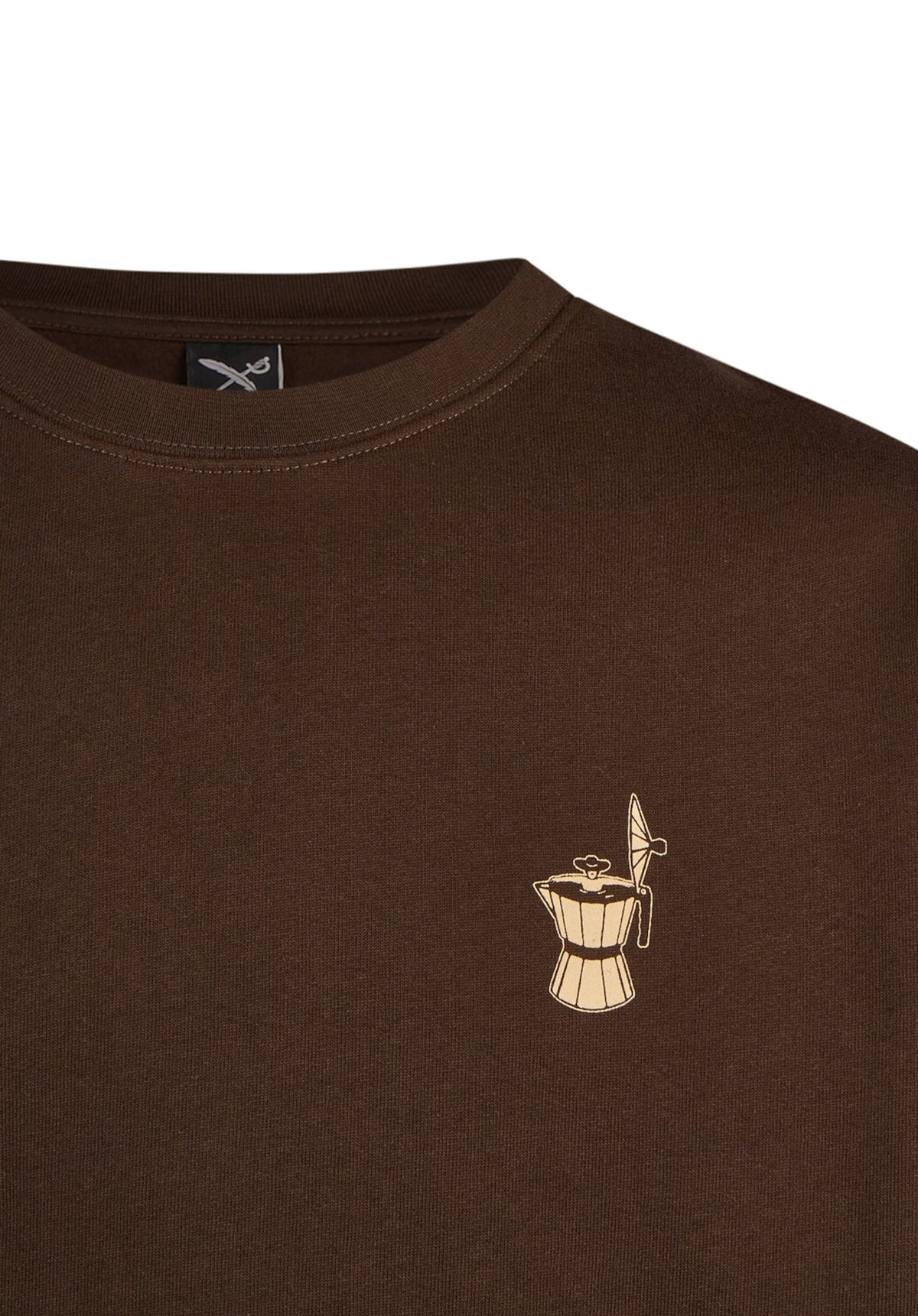 iriedaily Couchboy Crewneck Jersey darkcoffee – Vista de detalle 1
