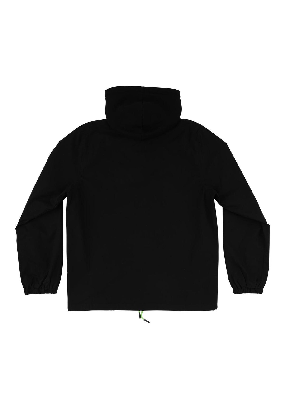 Creature Gravette Cut and Tie Hooded Windbreaker Overgangsjakke black – Set bagfra