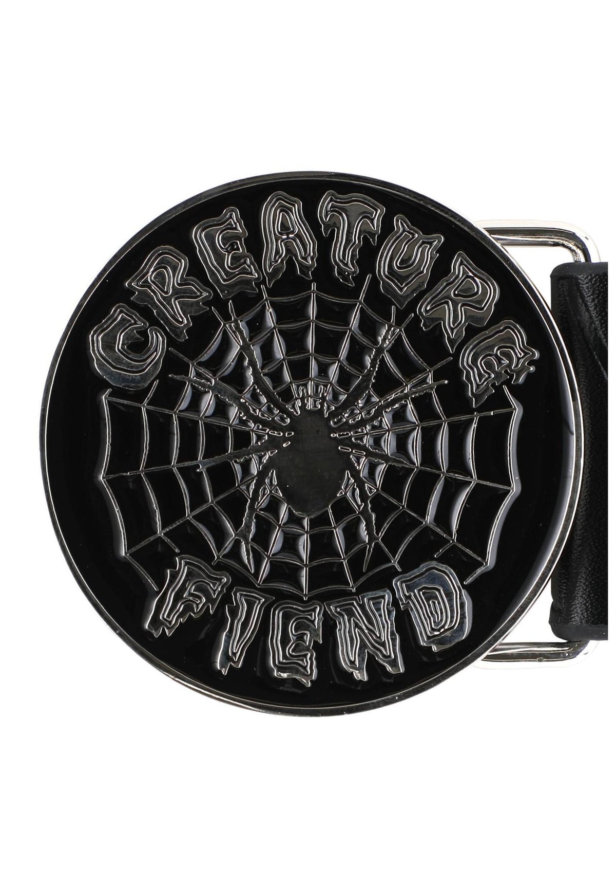 Creature Web Faux Leather Bælte nickel – Set bagfra