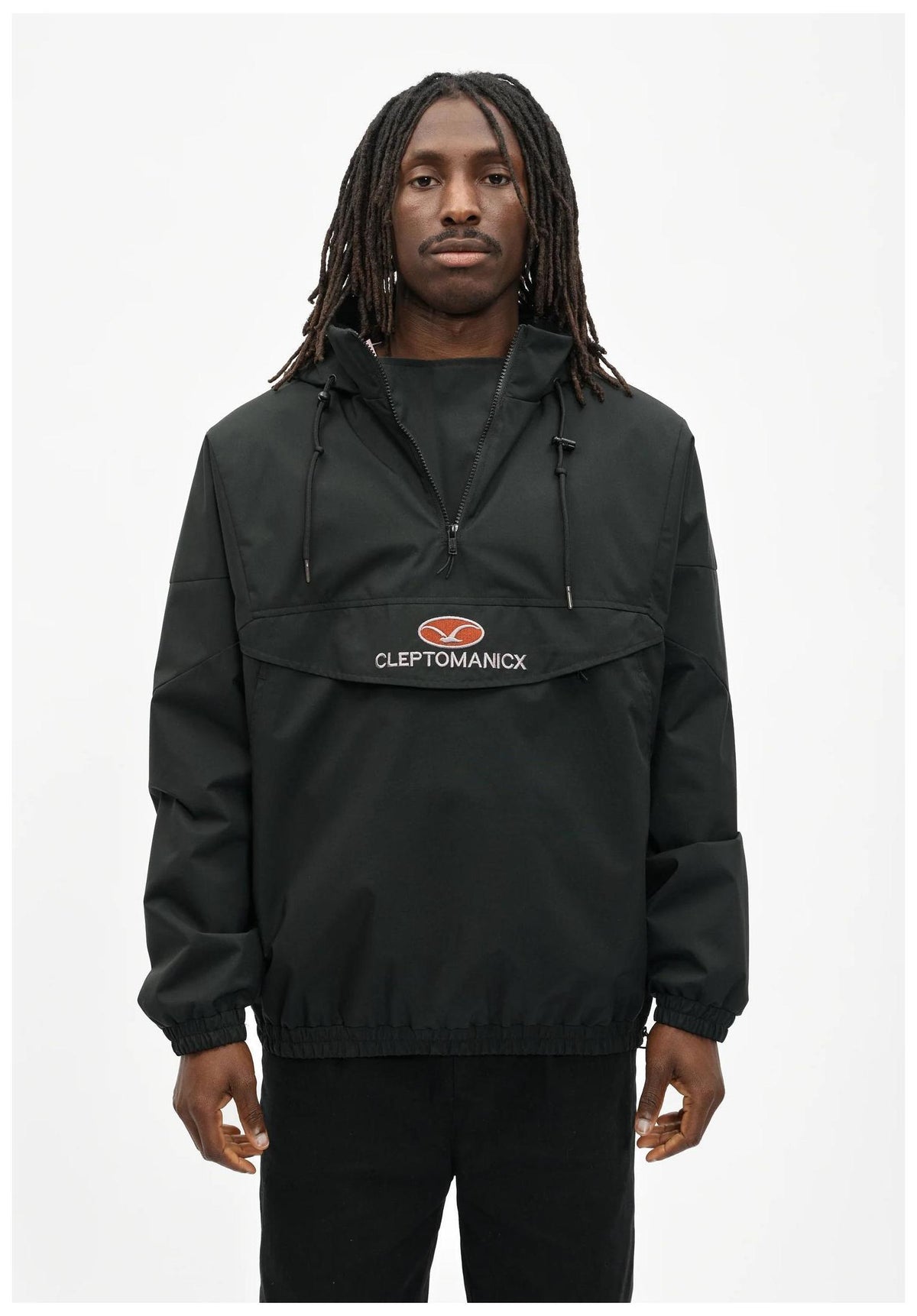 Cleptomanicx CityHHooded Light Jacket black – Back view