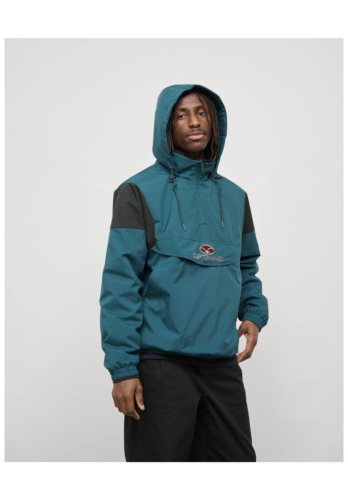 Cleptomanicx CityHHooded Light Jacket darksea – Detail view 1
