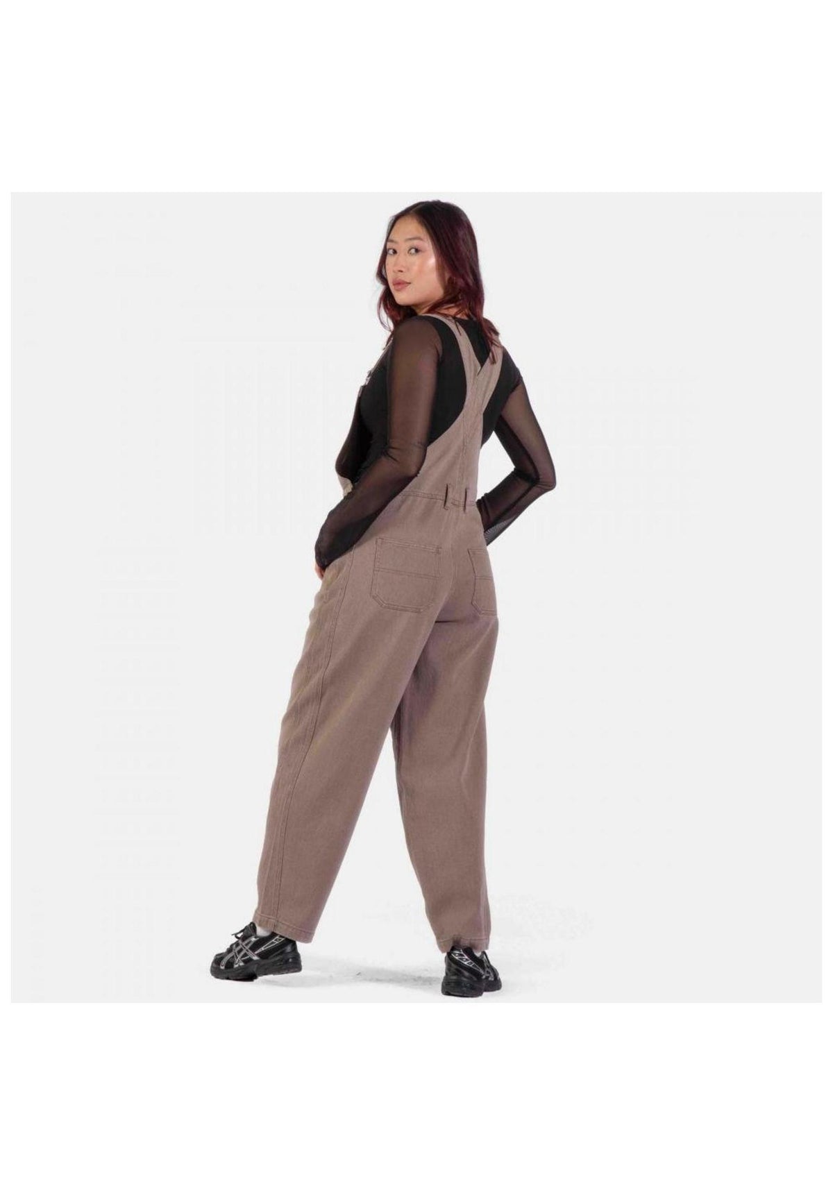 Santa-Cruz Opus Dot Barrel Dungarees Chino- / Cloth pants mole – Back view