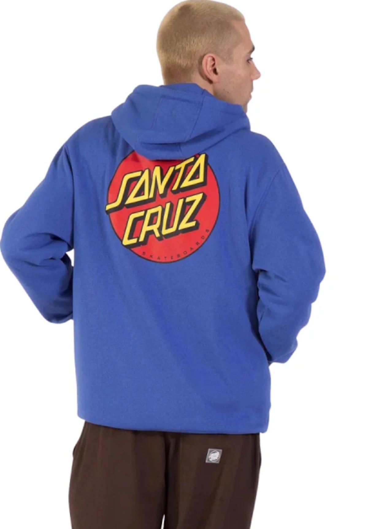 Santa-Cruz Classic Dot Chest Hood Sudadera sapphire – Vista trasera
