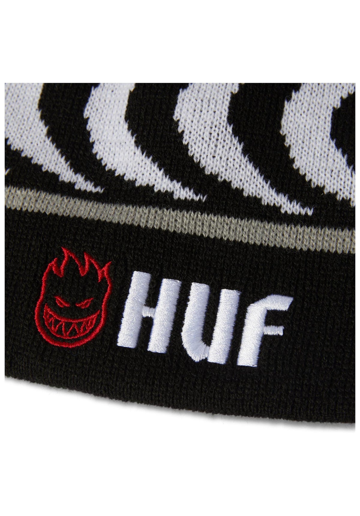 HUF x Spitfire Skull Beanie Beanie black – Detail view 1