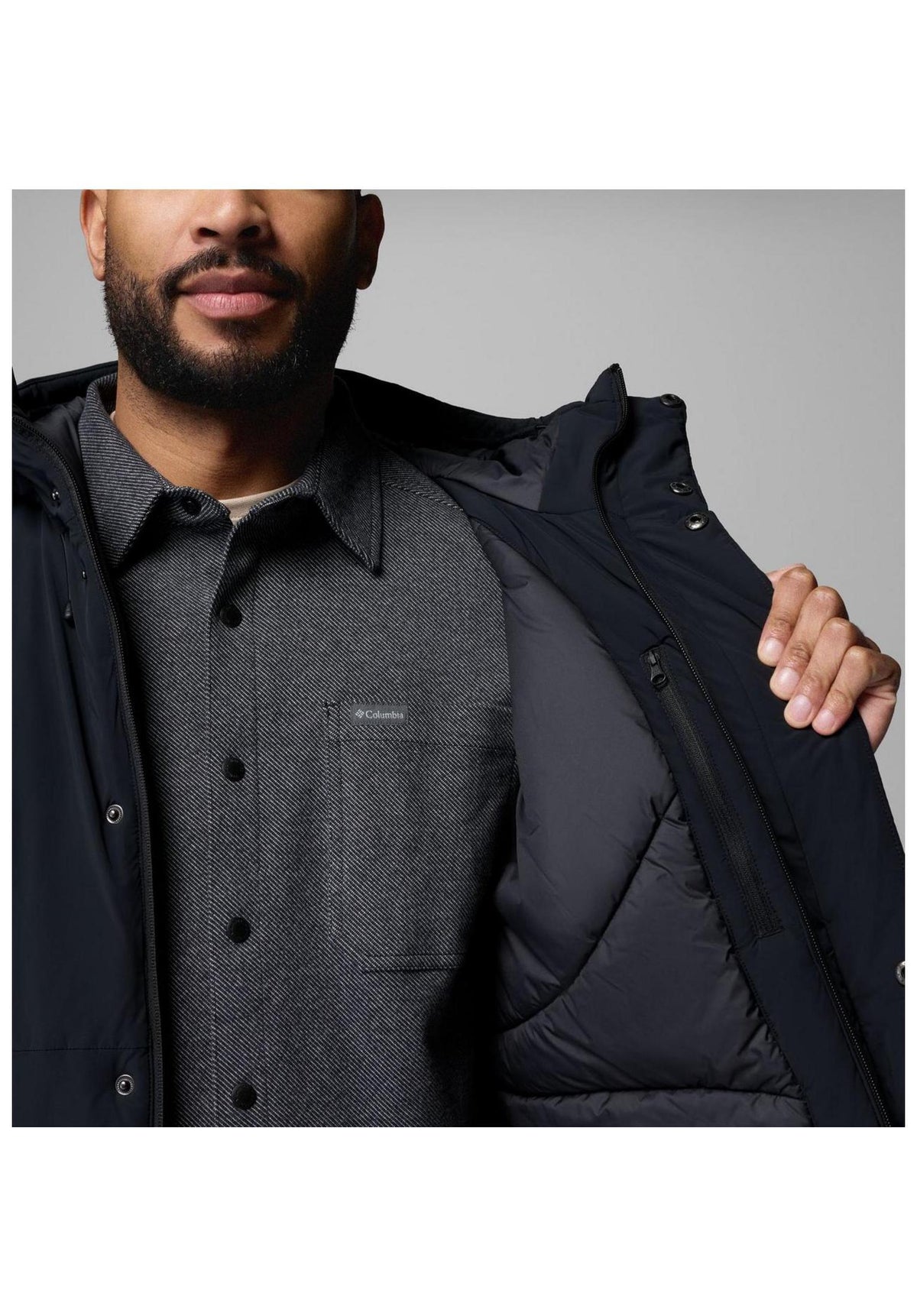 Columbia Street Heights Winter Jackets black – Bottom view