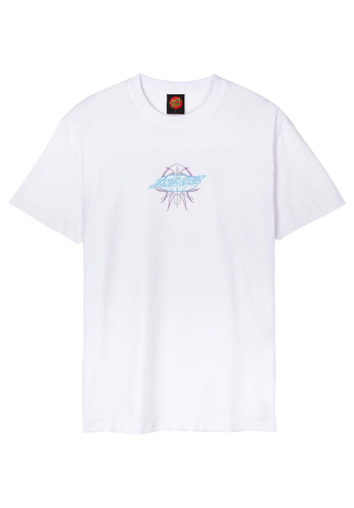 Santa-Cruz Meek Pinstripe Slasher Camiseta white – Vista trasera