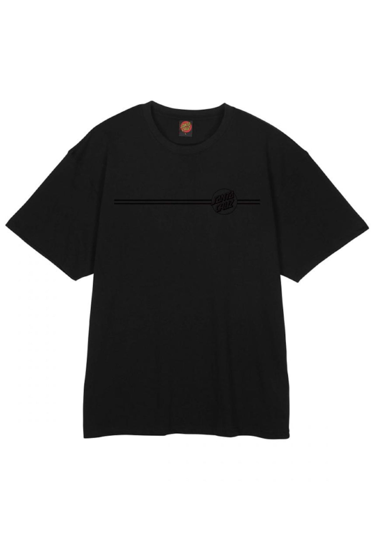 Santa-Cruz Tonal Opus Dot Stripe T-Shirt black – Set bagfra