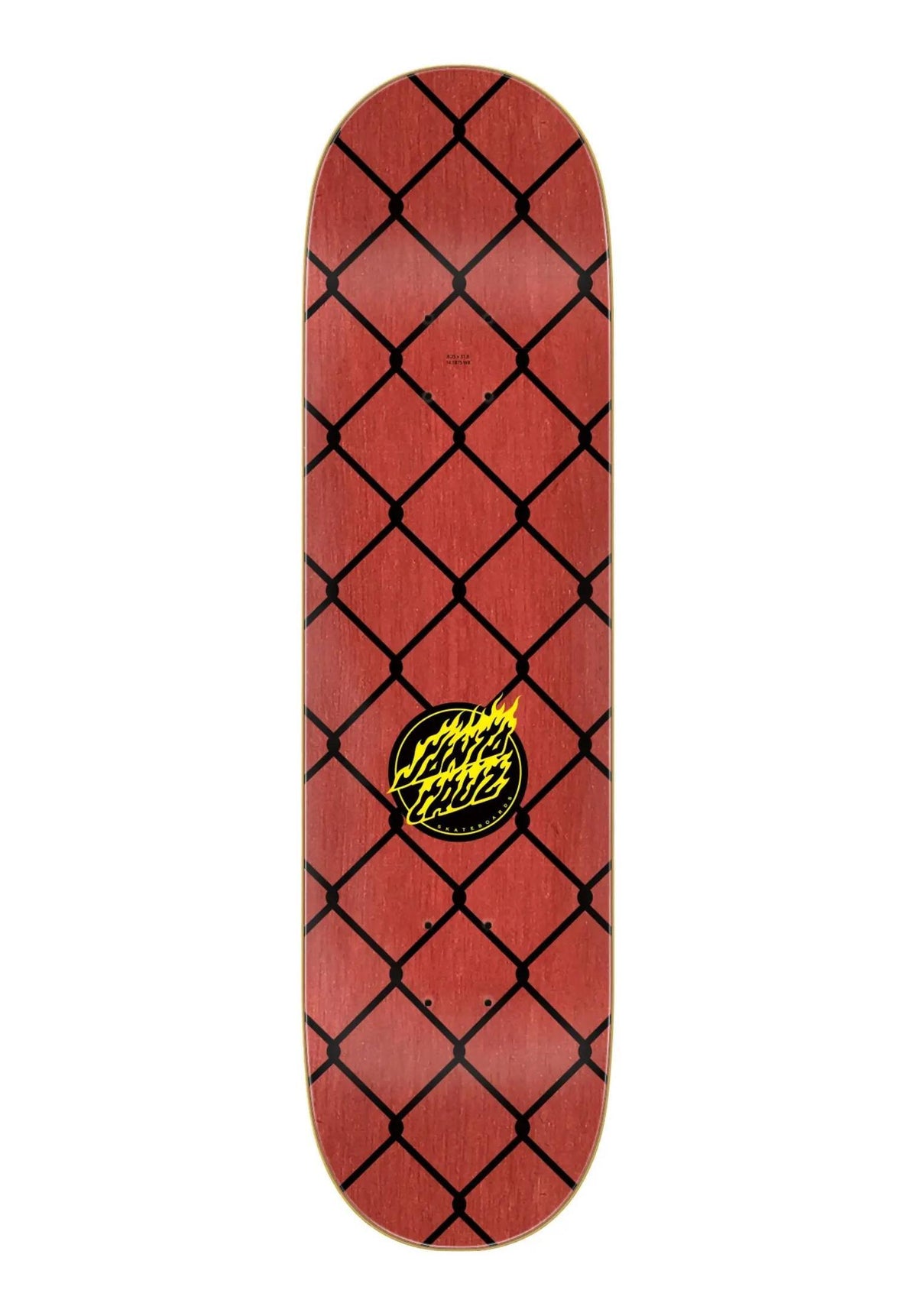 Santa-Cruz Flame Dot Chain Tabla black-red – Vista trasera