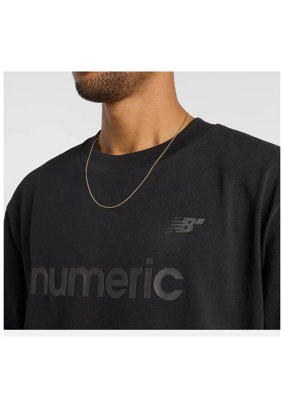 New Balance Numeric Numeric Cotton T-Shirt black – Back view
