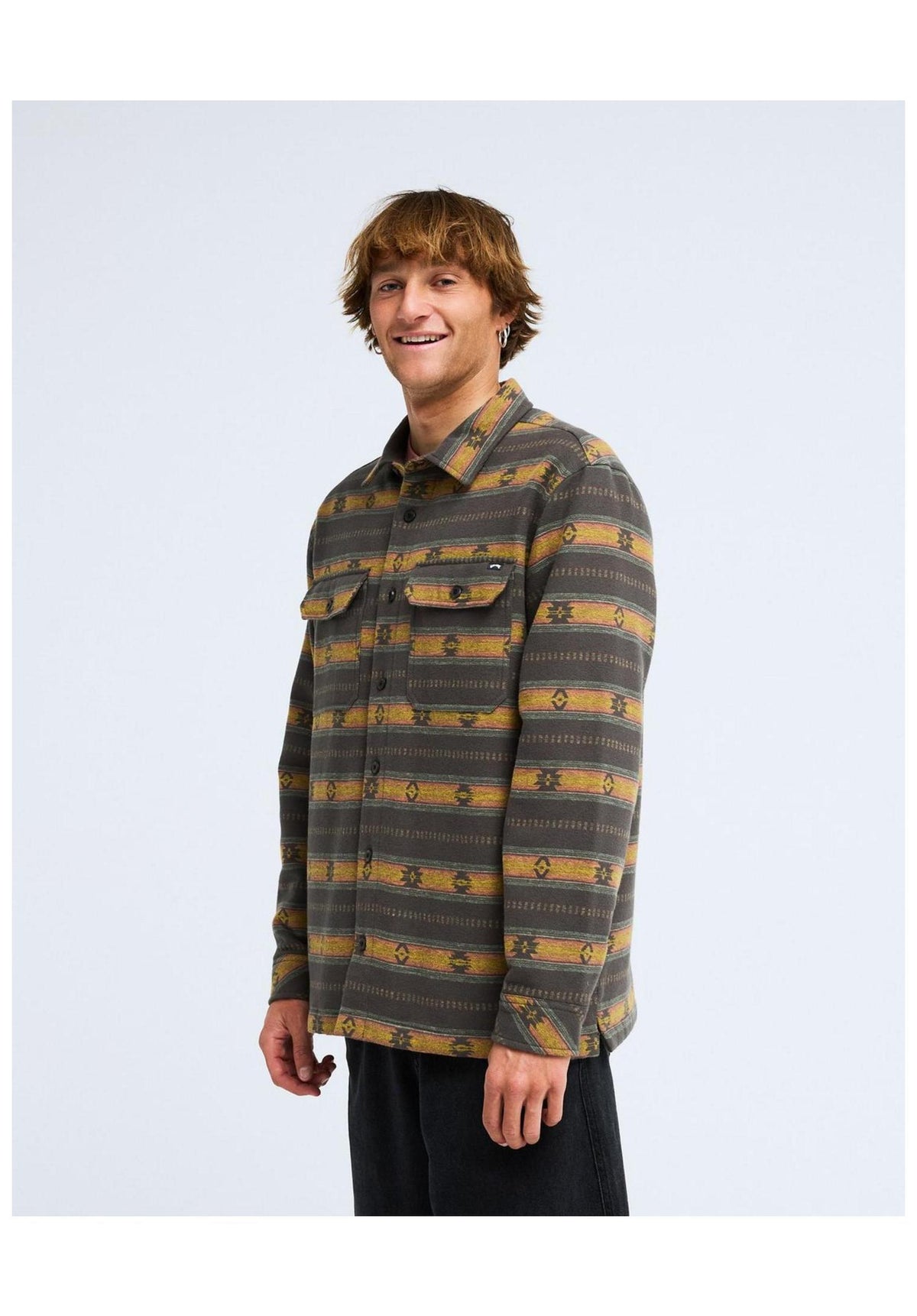 Billabong Offshore Lined Overshirt Shirt-Longsleeve raven – Detail view 1