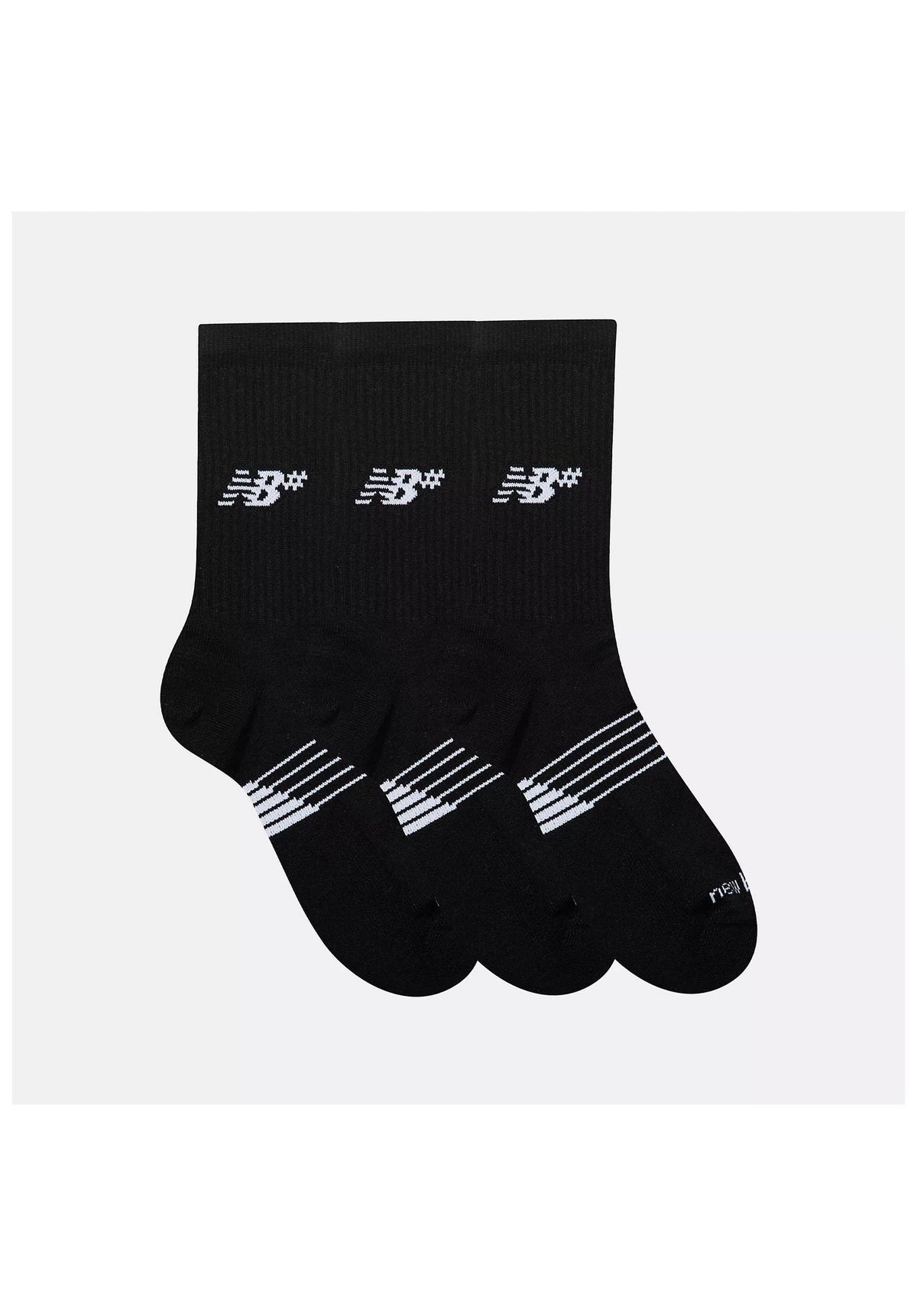 New Balance Numeric Active Numeric Crew Socks 3er Pack Socks black – Back view