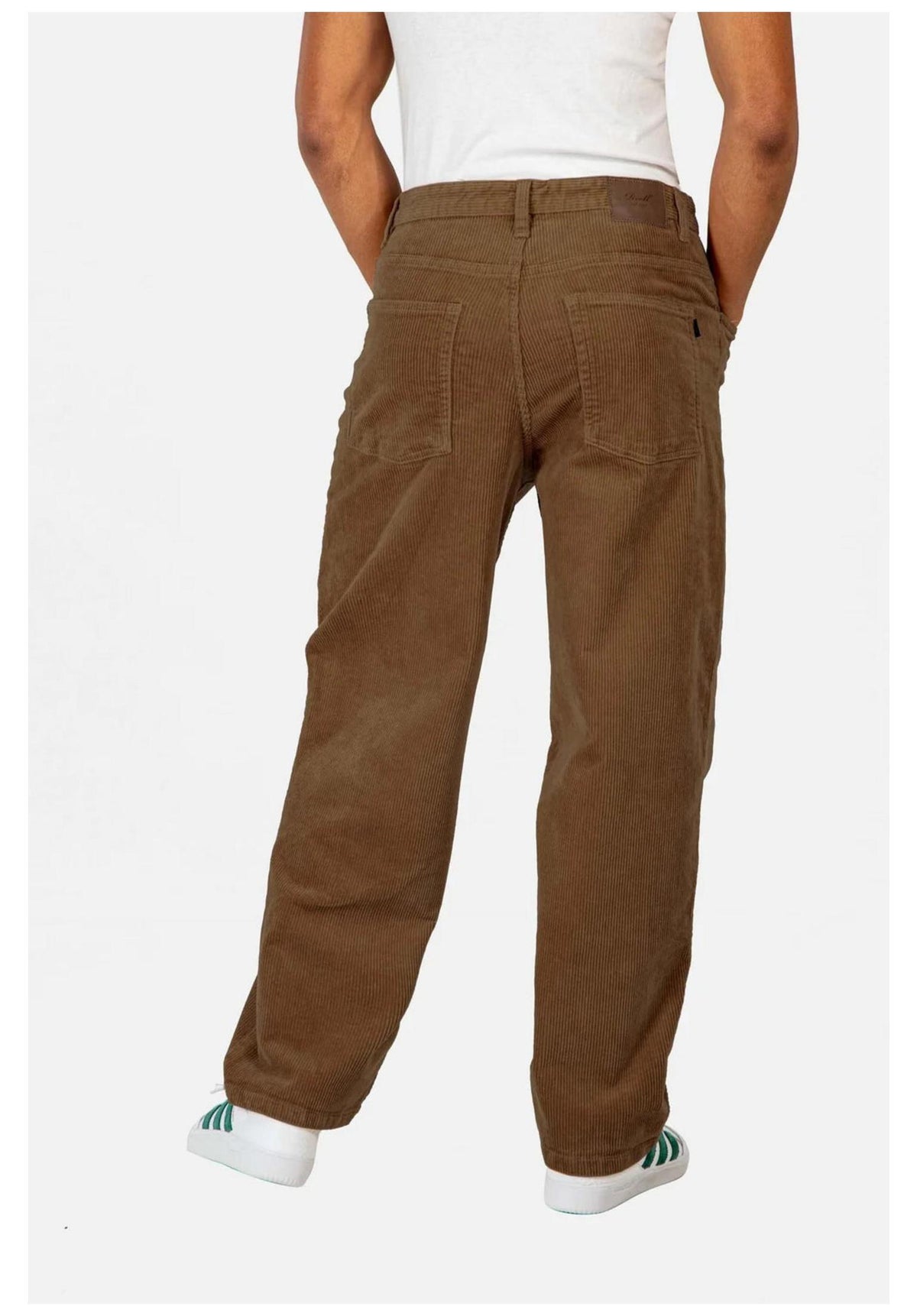 Reell Baggy Jeans chocolatebrown-cord – Back view