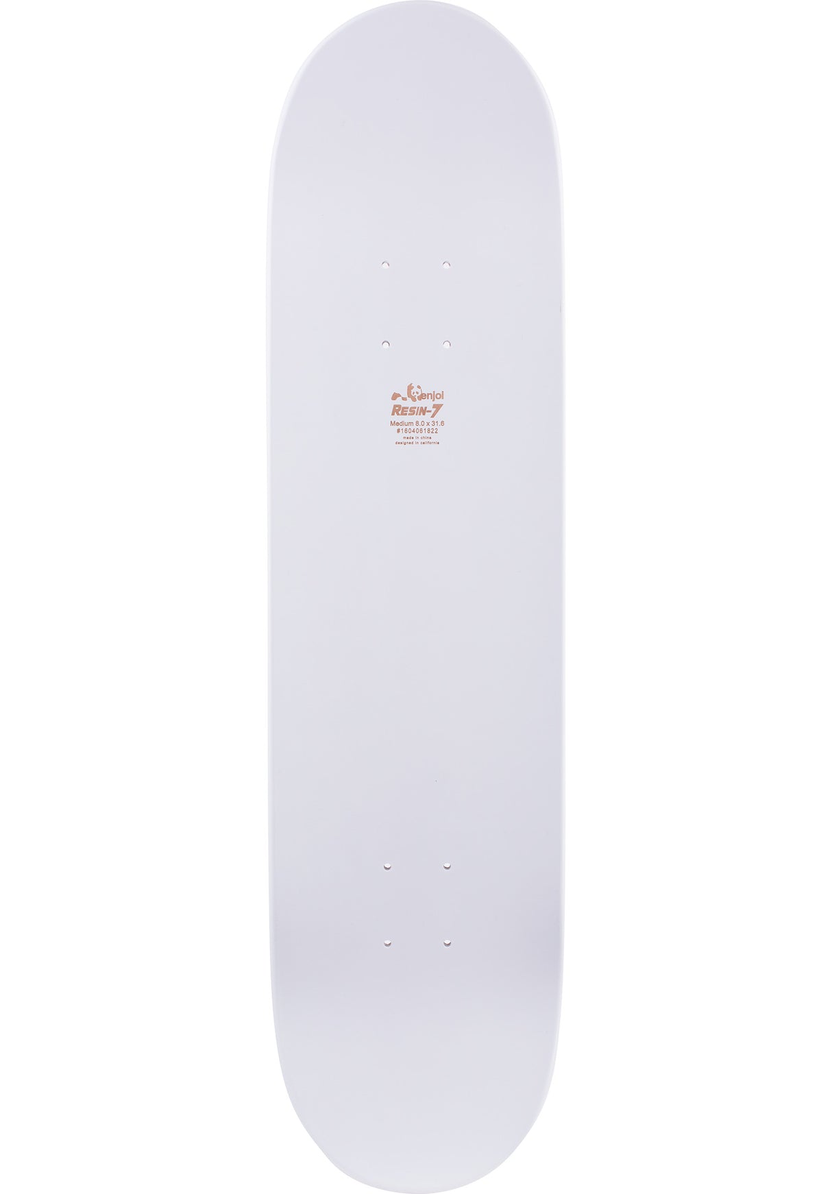 Enjoi Whitey Panda Logo Wide R7 Deck white – Achteraanzicht