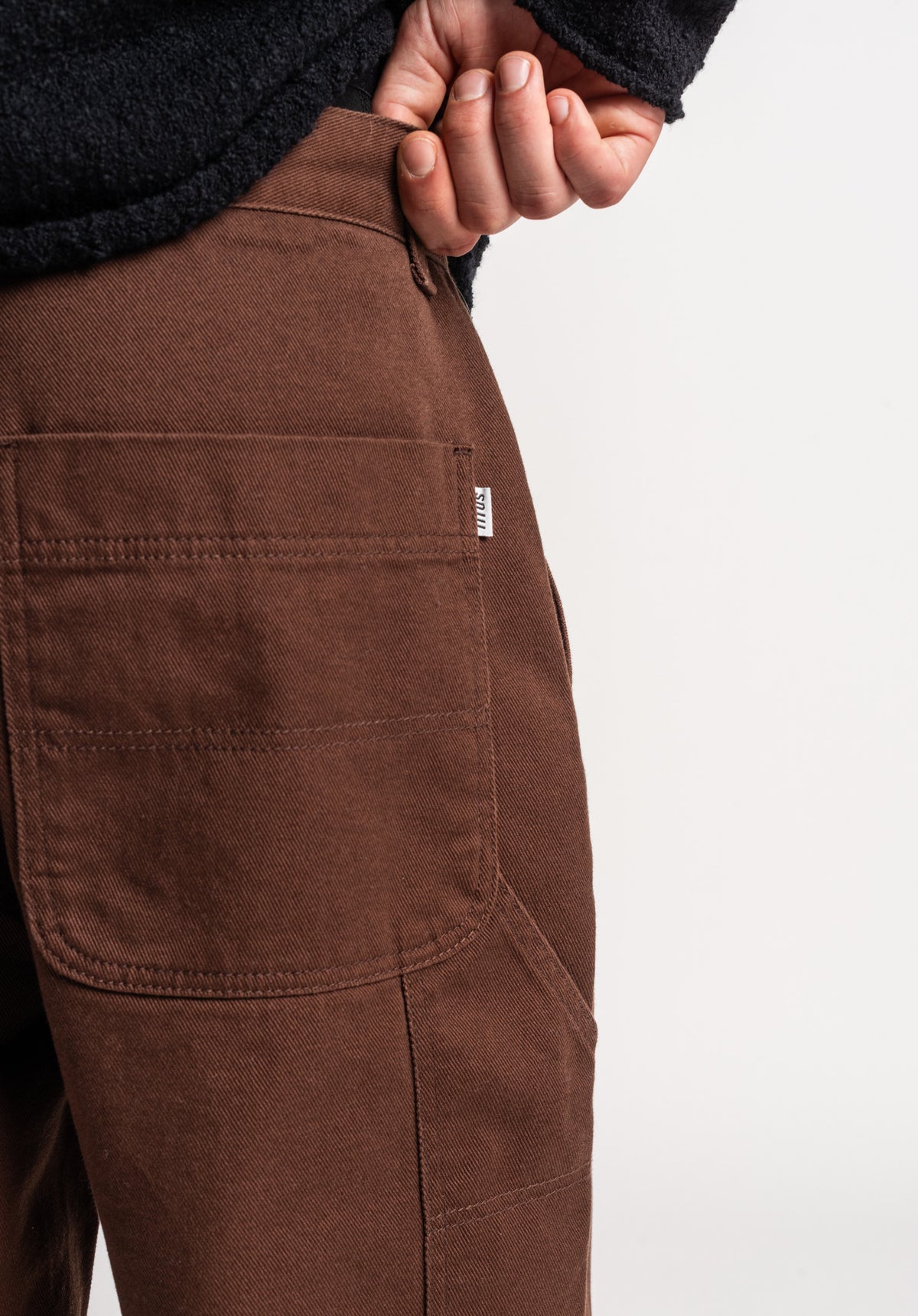 TITUS Regular Chino Pantalón chino darkbrowndenim-washed – Vista de detalle 2