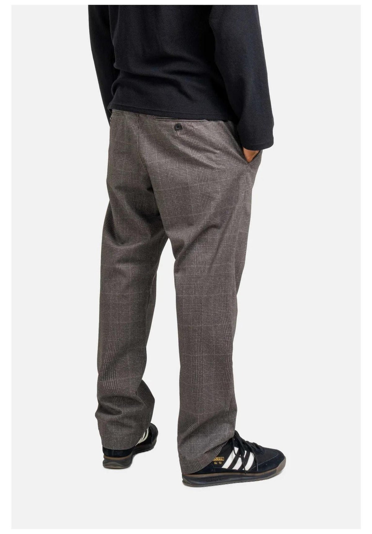 Reell Reflex Loose Chino Chino- / Cloth pants greyhound-check – Back view