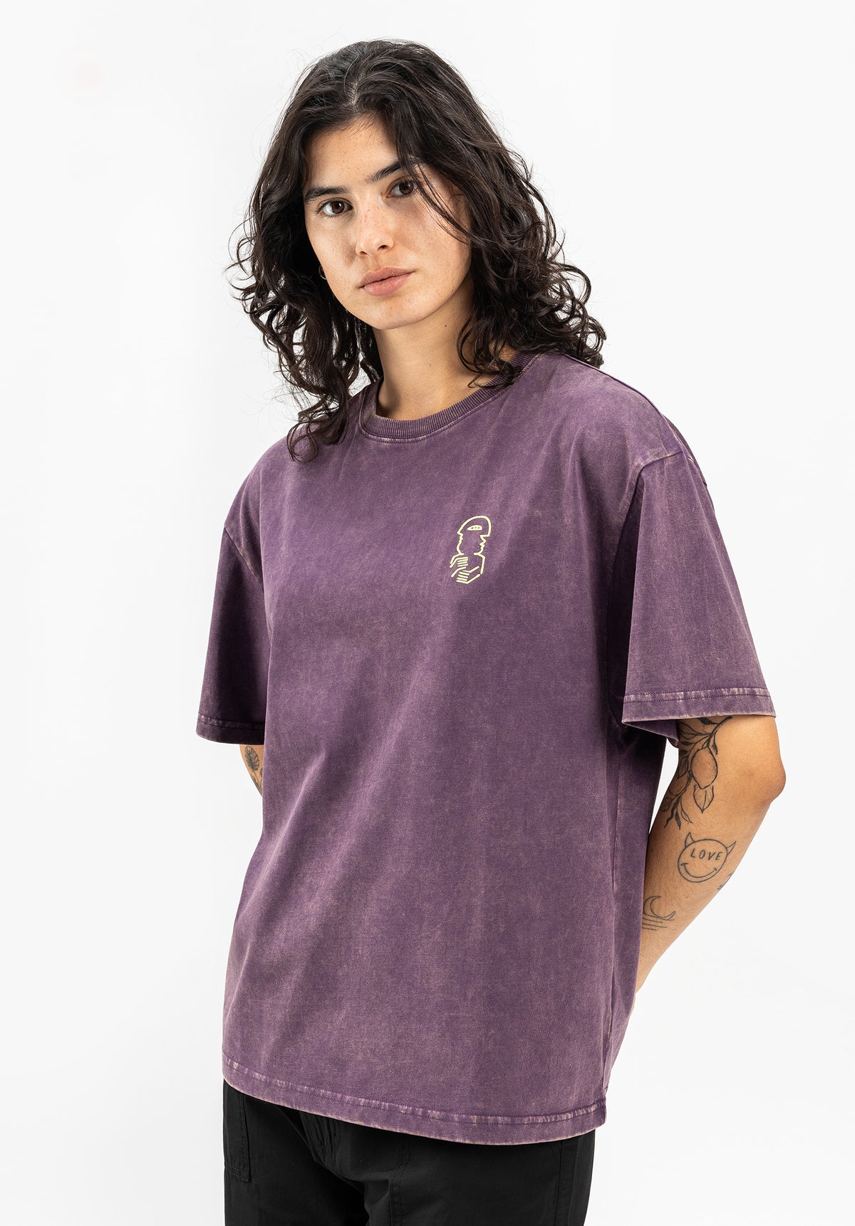TITUS Milva T-Shirt plumfaded – Detail view 1