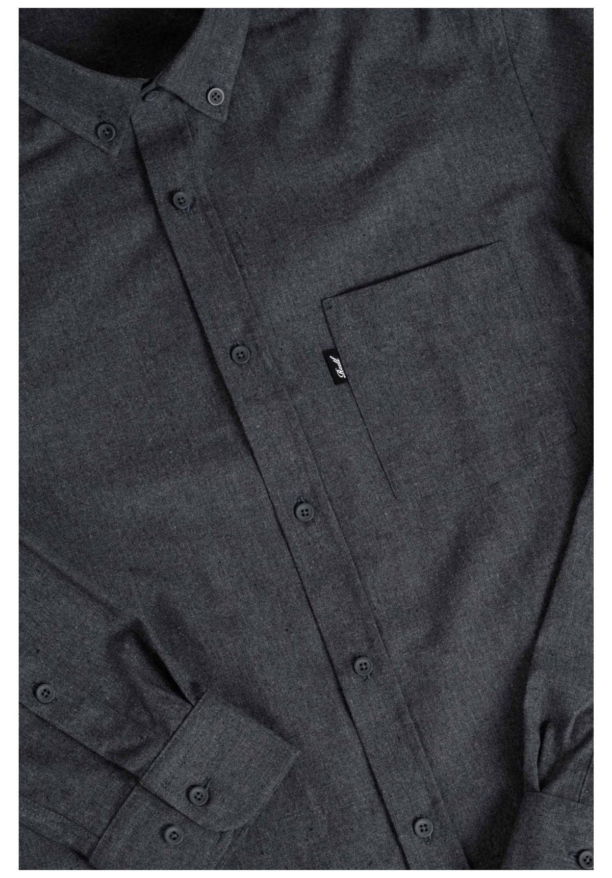 Reell Nordic Shirt-Longsleeve black – Detail view 1