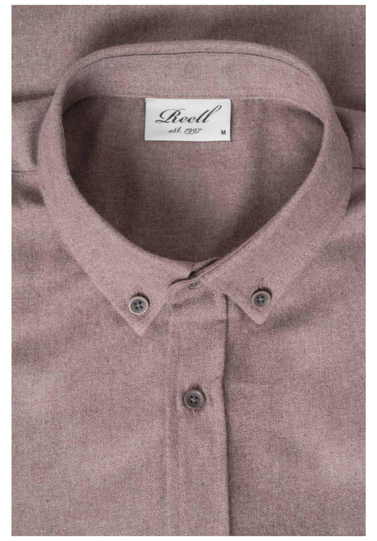 Reell Nordic Shirt-Longsleeve lightbrown – Detail view 1
