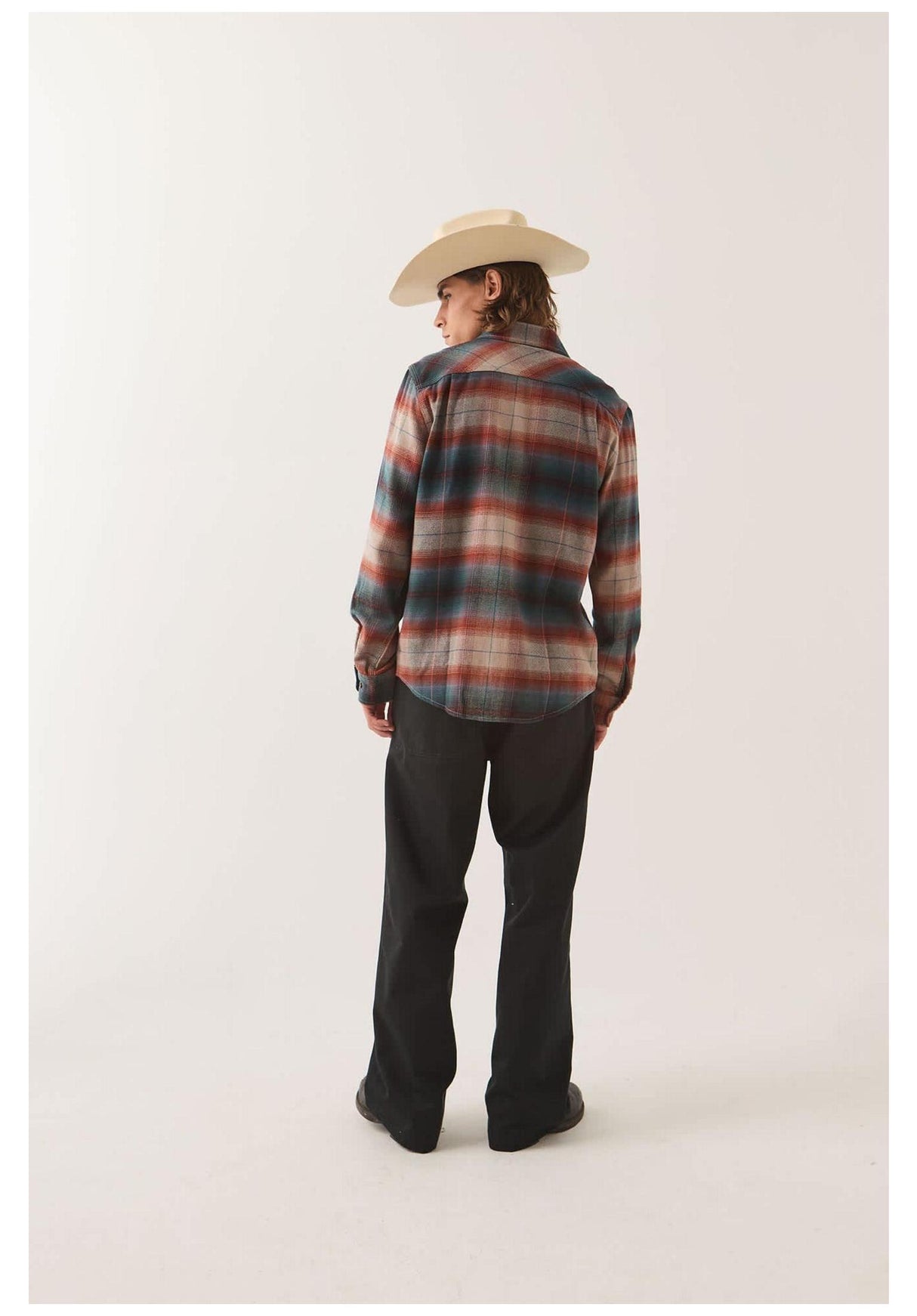 Brixton Bowery Flannel Shirt-Longsleeve multi-shadow – Detail view 1