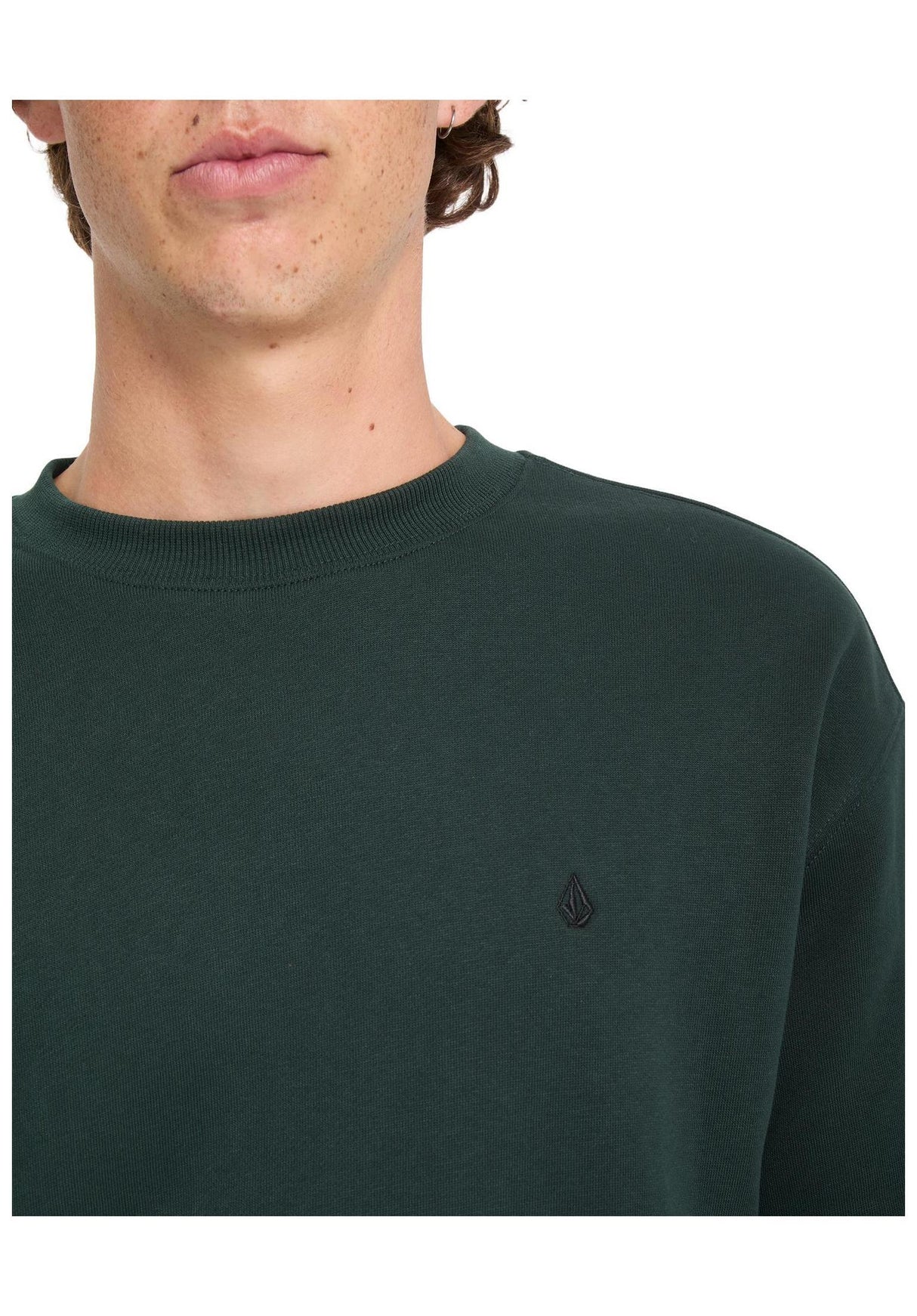 Volcom Single Stone Crew Sweatshirt scarab – Vue de dessous