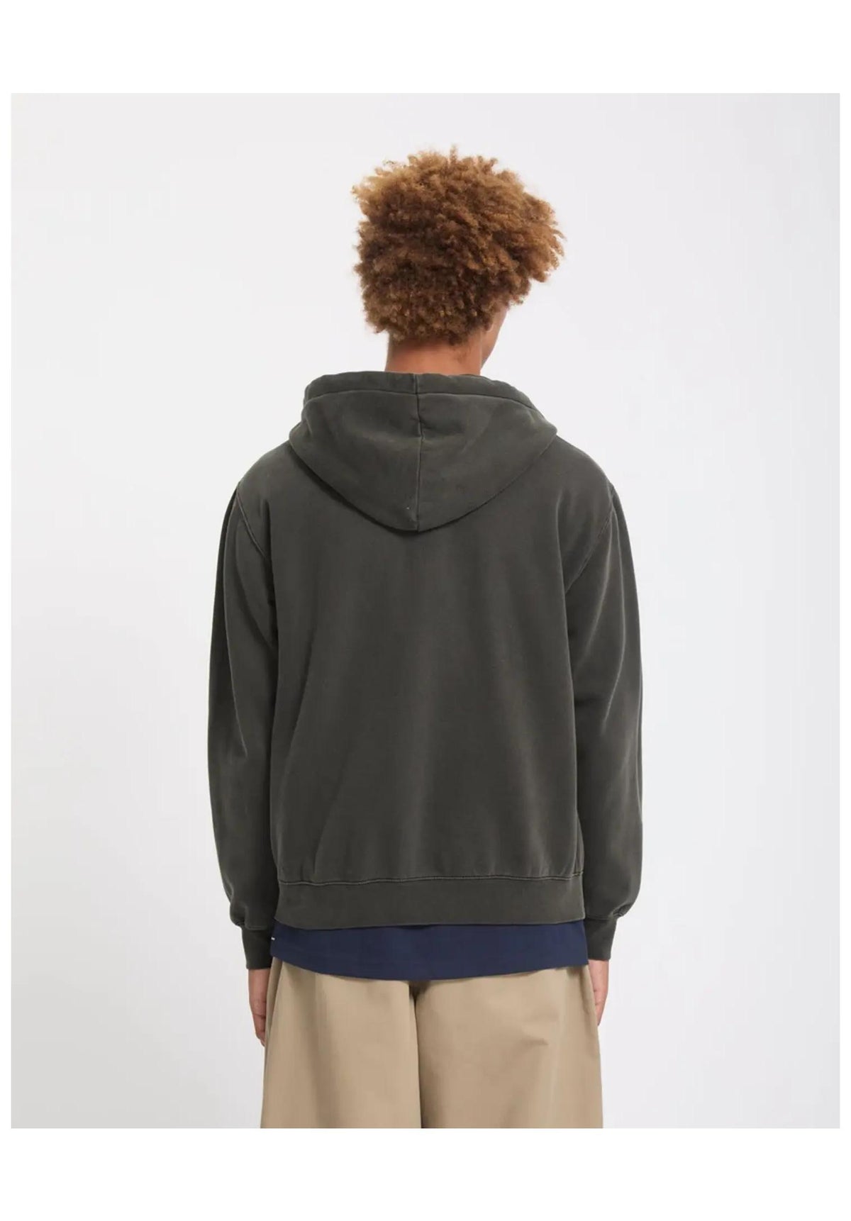 Volcom Single Stone Zip Sweat capuche zippé rinsedblack – Vue de dos